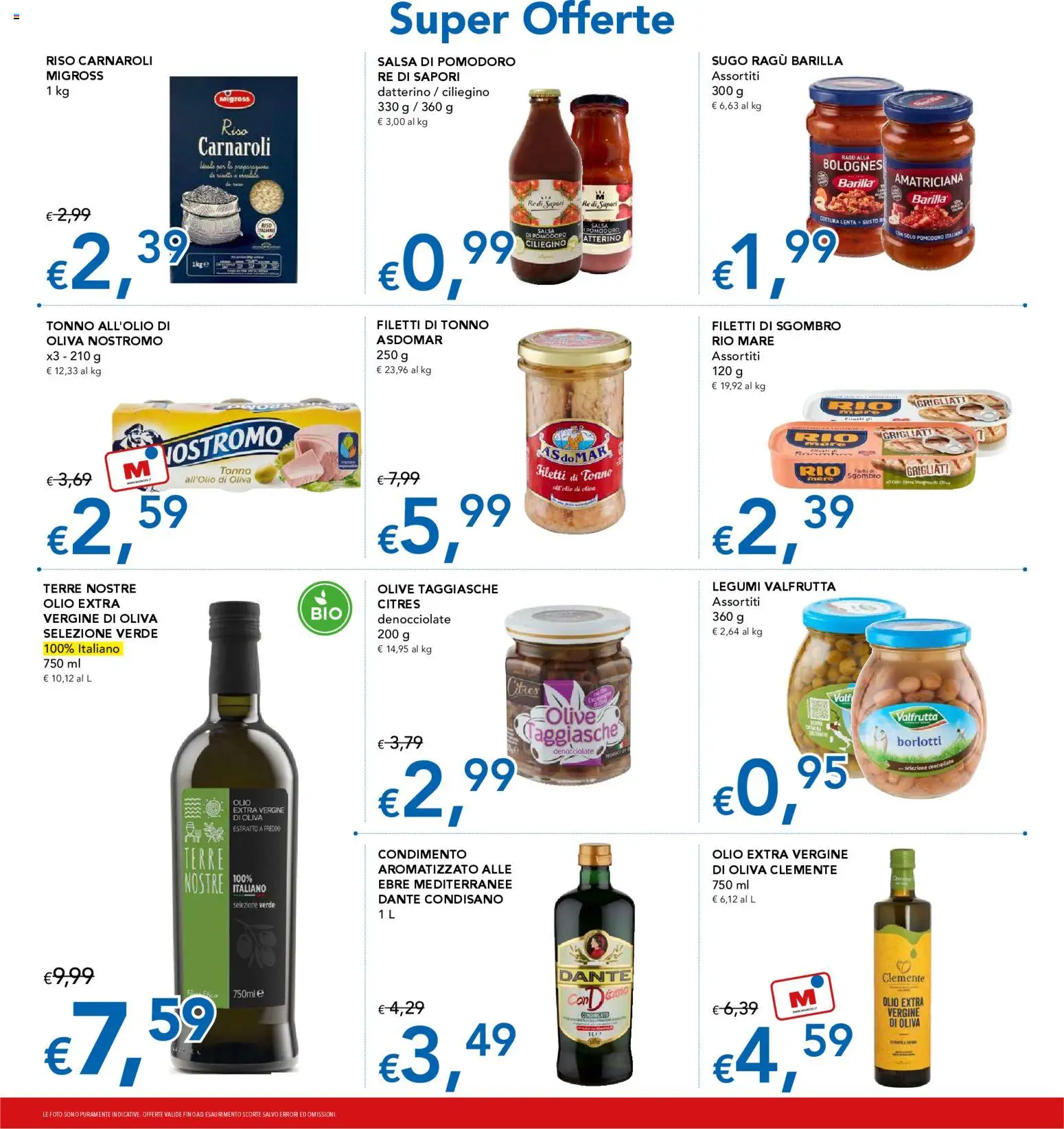 Volantino Migross del 03.01.2026 | Pagina: 10 | Prodotti: Salsa, Olio extra vergine, Sugo, Sgombro