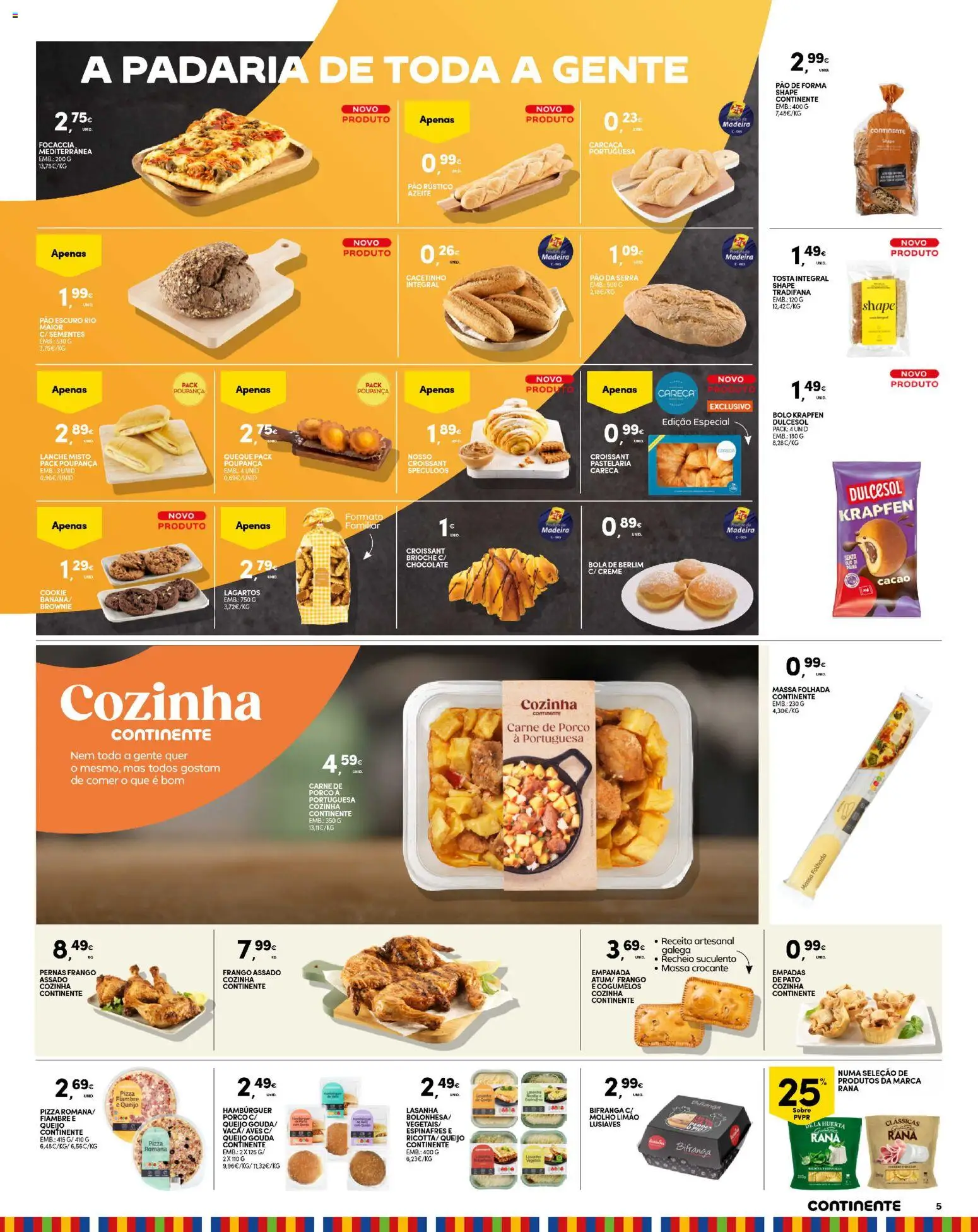 Continente Madeira │ válido de 21.04.2026 | Página: 5 | Produtos: Azeite, Padaria, Queijo, Chocolate