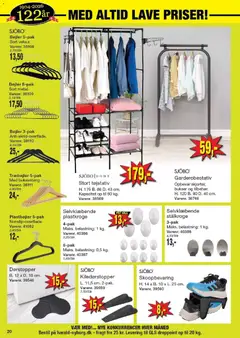 Harald Nyborg - Tilbudsavis gyldig fra 05.02.2026 | Side: 22 | Produkter: Skoopbevaring, Bøjler, Bukser, Tøjstativ