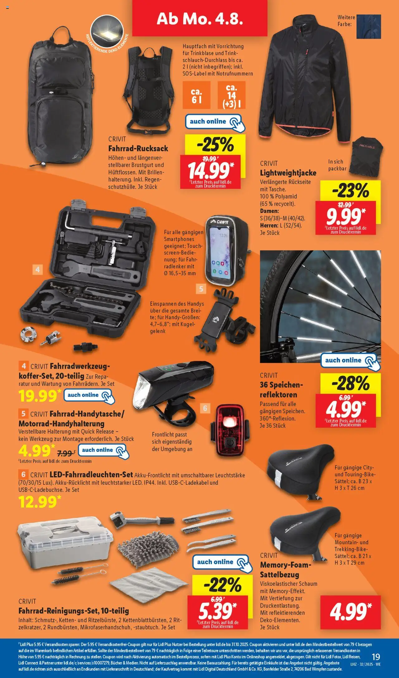 Lidl Prospekt 	 - gültig ab dem 04.08.2025 | Seite: 9 | Produkte: Bad, Smartphones