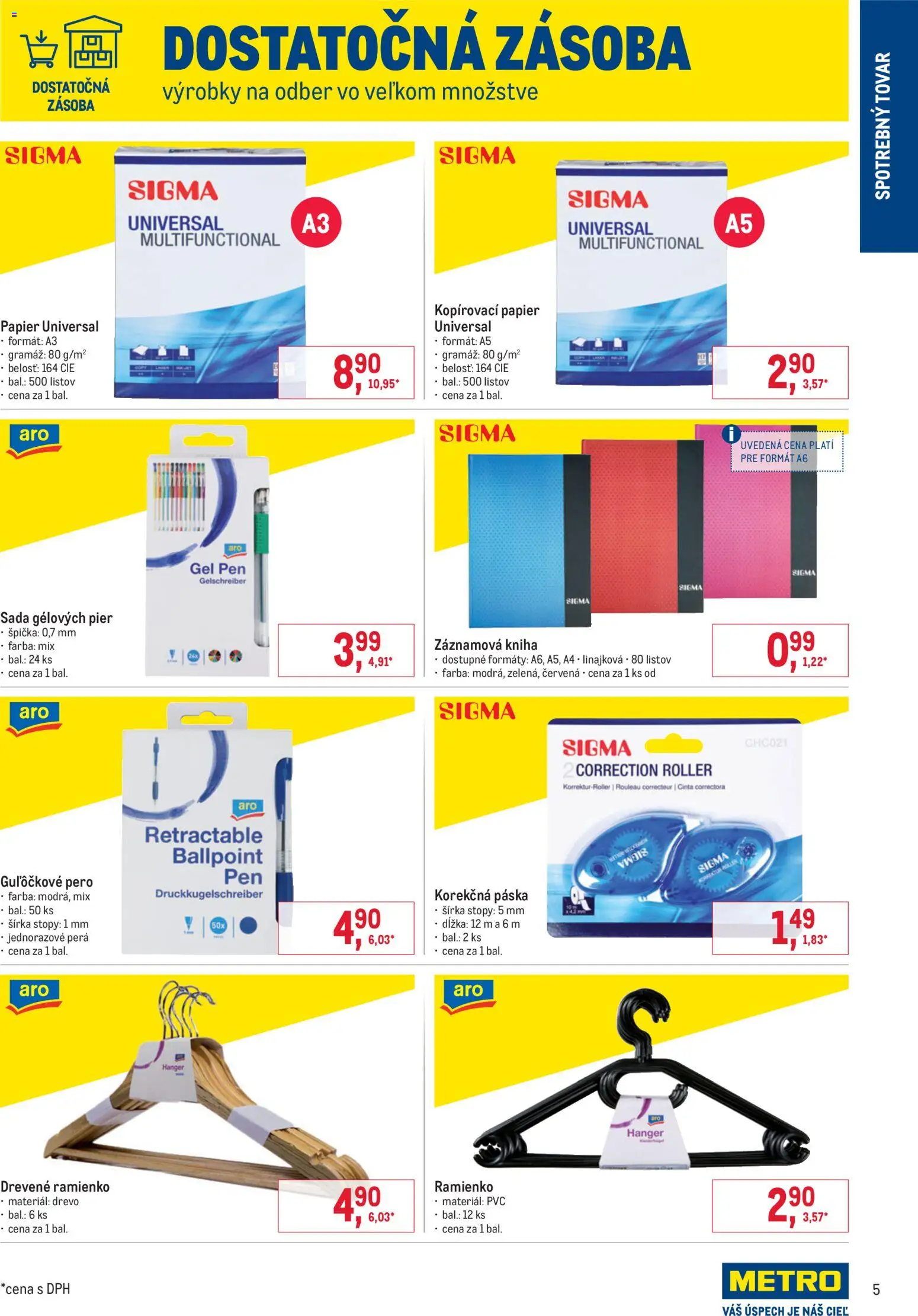 Nové Metro akcie – leták je platný od 14.01.2026 | Strana: 5 | Produkty: Kniha, Pero