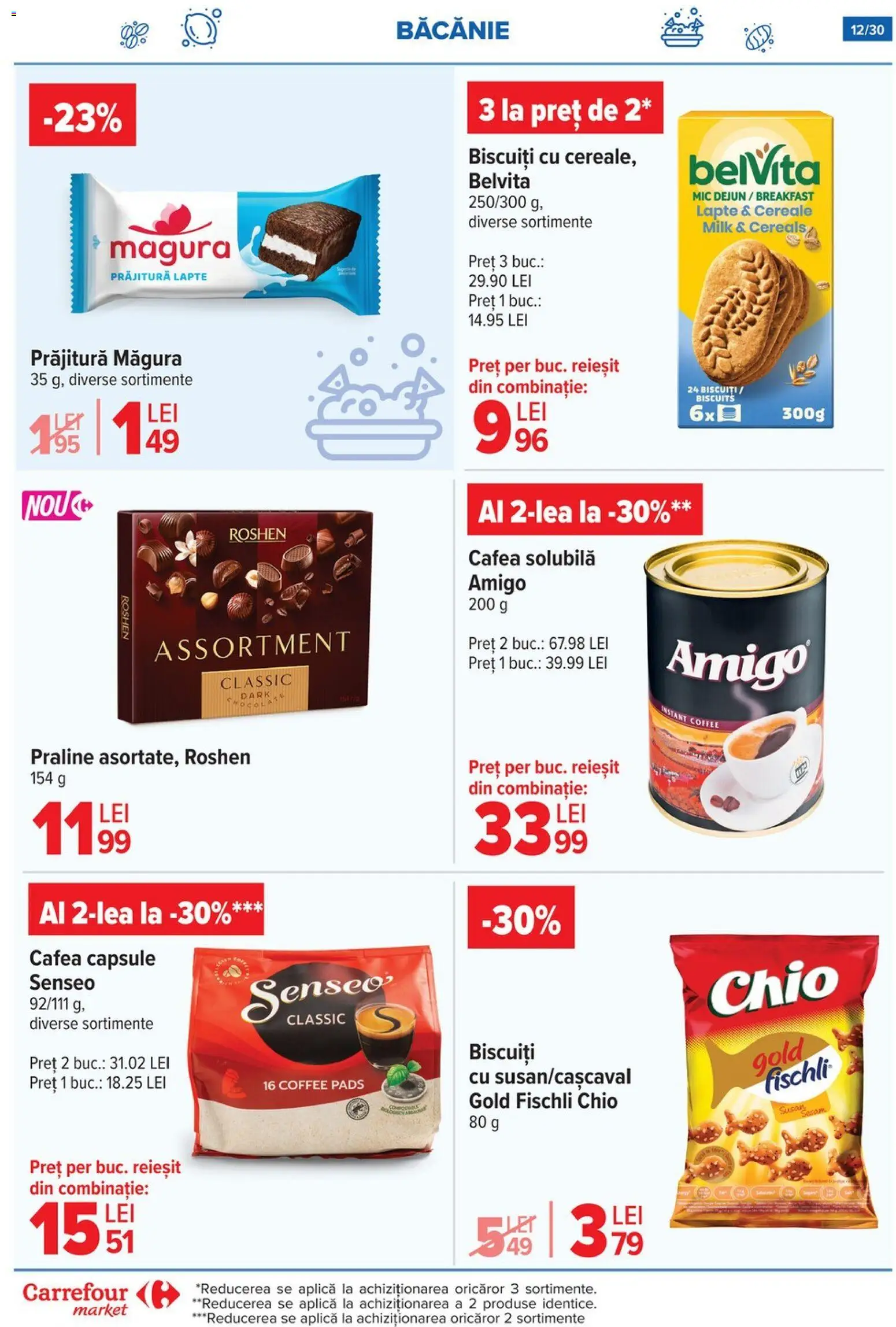Noul catalog Carrefour – valabil de la 05.11.2025 | Pagină: 12 | Produse: Praline, Lapte, Cafea, Cereale