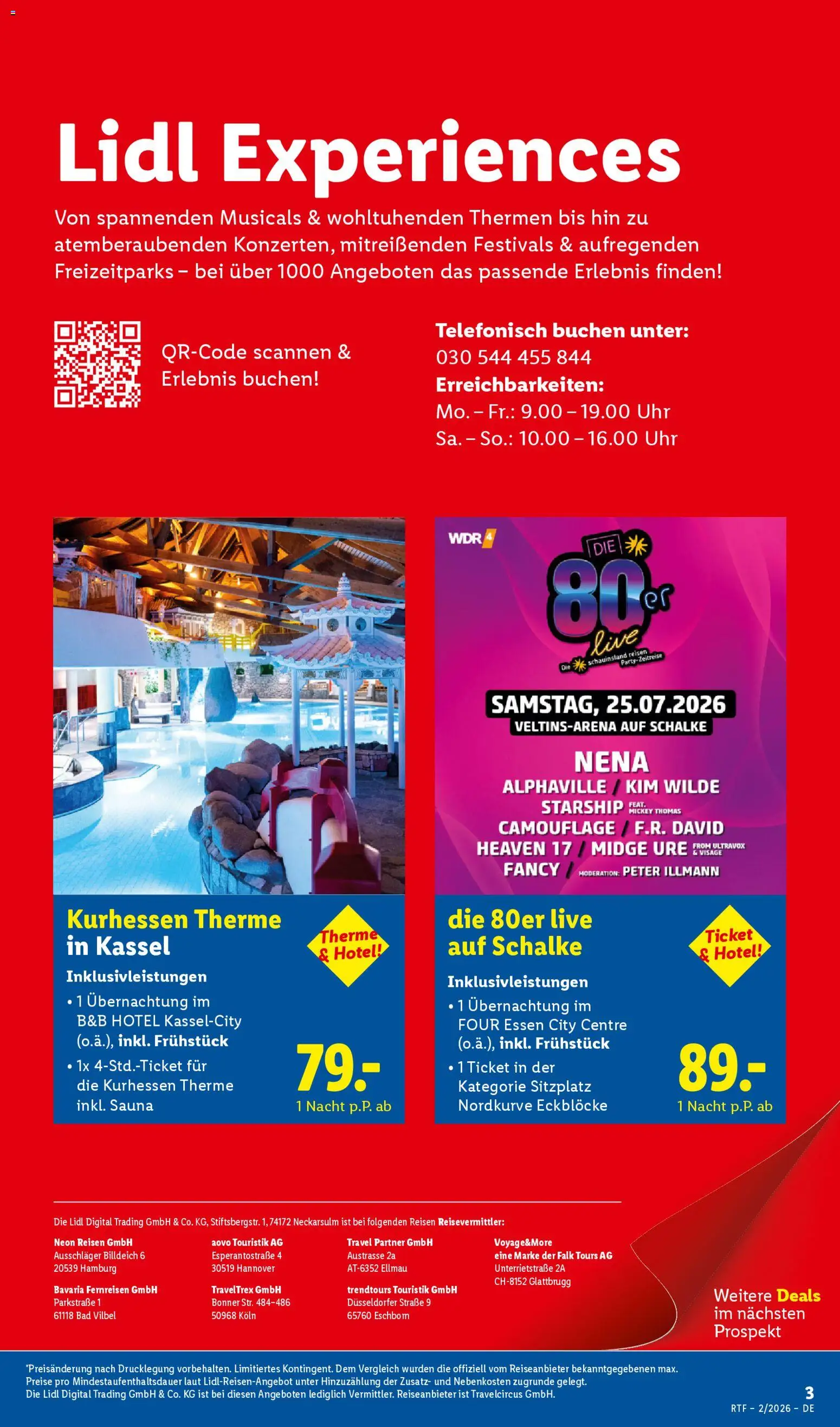 Lidl Reisen Prospekt 	 – gültig ab 14.02.2026 | Seite: 3 | Produkte: Bad, Uhr