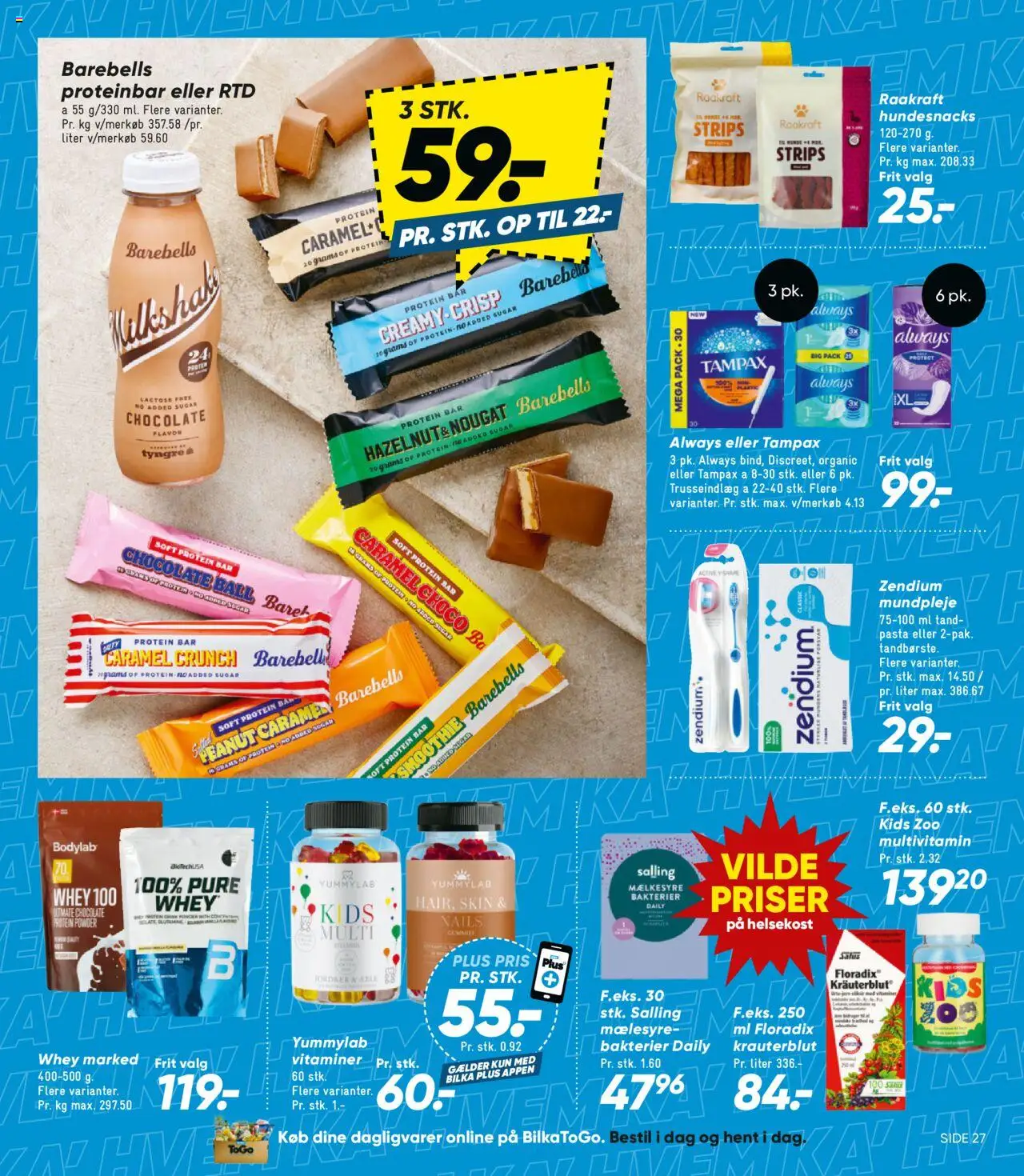 Bilka tilbudsavis – gyldig fra 12.09.2025 | Side: 31 | Produkter: Jordbær, Pasta, Smoothie, Nougat