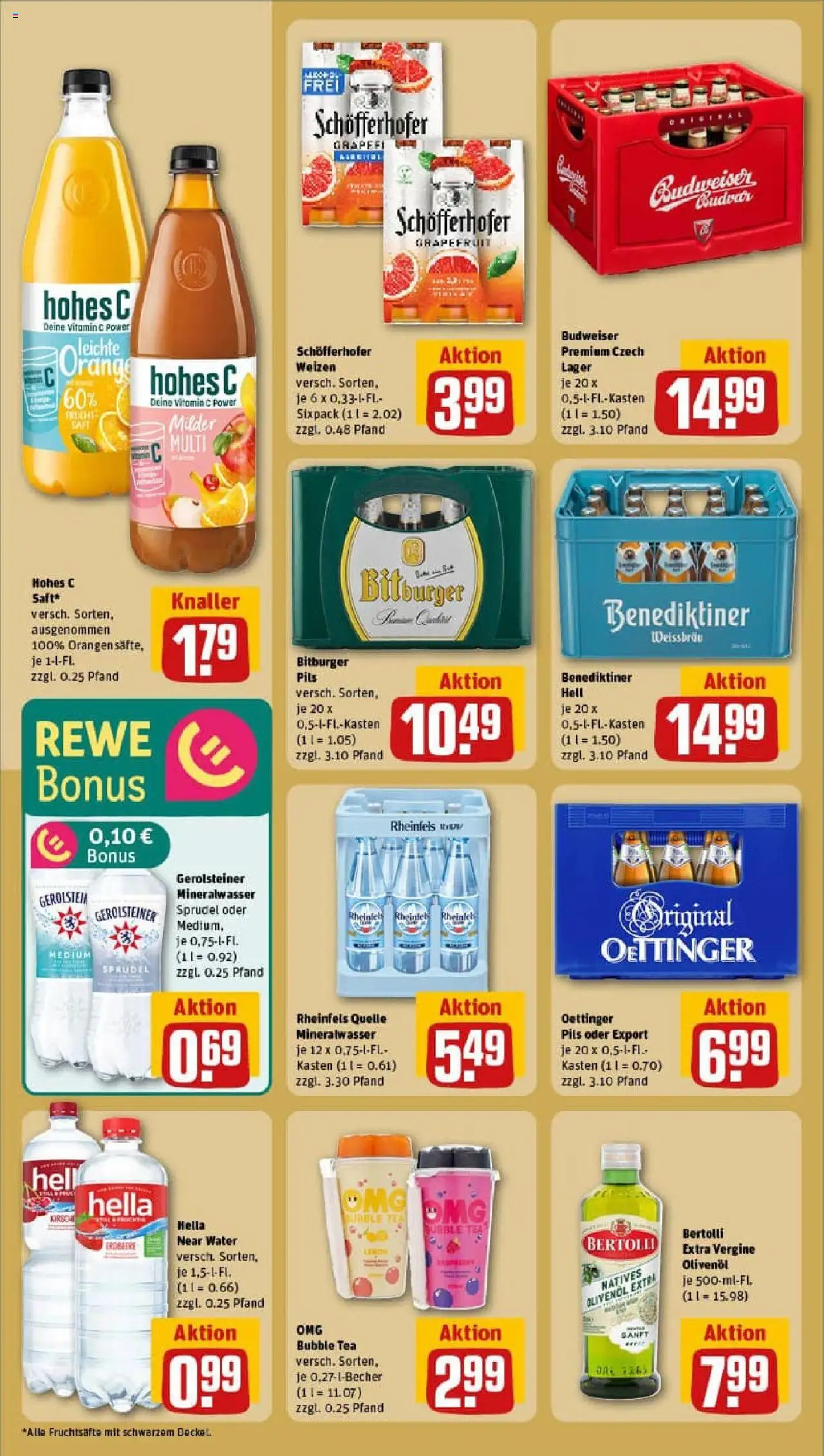 Rewe prospekt Aachen / Walheim	 - gültig ab dem 06.07.2025 | Seite: 16 | Produkte: Bitburger, Hella, Saft, Gerolsteiner