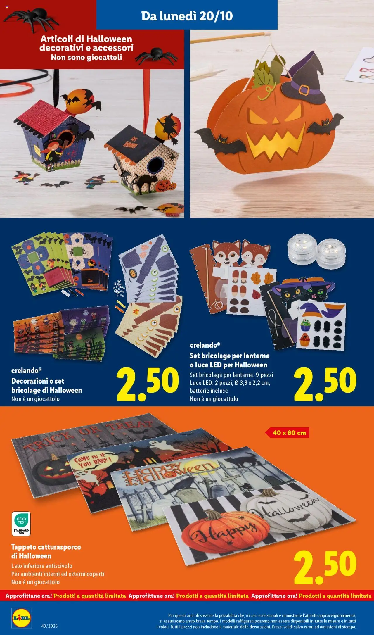 Volantino Lidl del 20.10.2025 | Pagina: 30 | Prodotti: Tappeto, Batterie, Decorazioni
