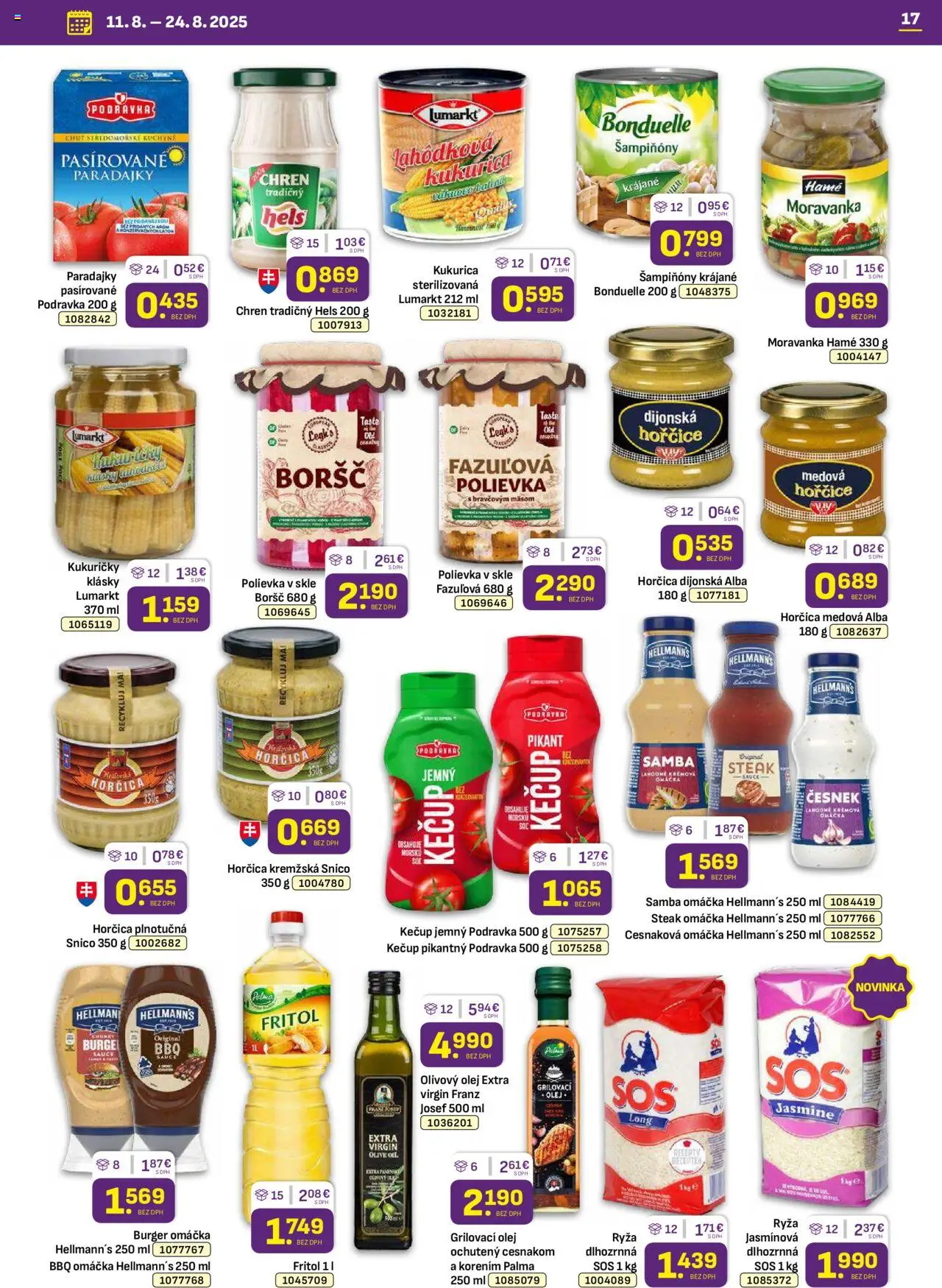 Libex leták │ platný od 11.08.2025 | Strana: 17 | Produkty: Olej, Paradajky, Ryža, Steak
