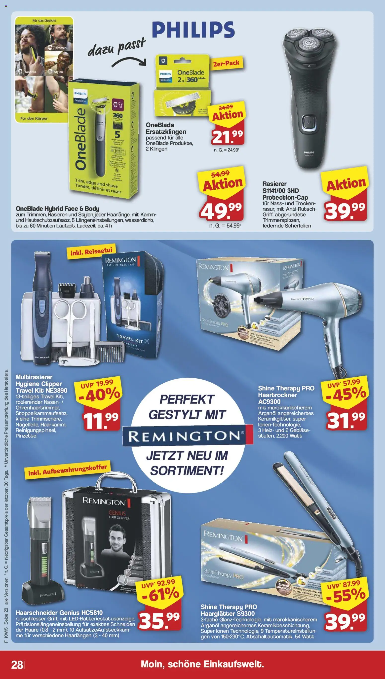 Famila Nordwest Prospekt 	 – gültig ab 07.04.2026 | Seite: 30 | Produkte: Rasierer, Haartrockner, Haarglätter, Pinzette