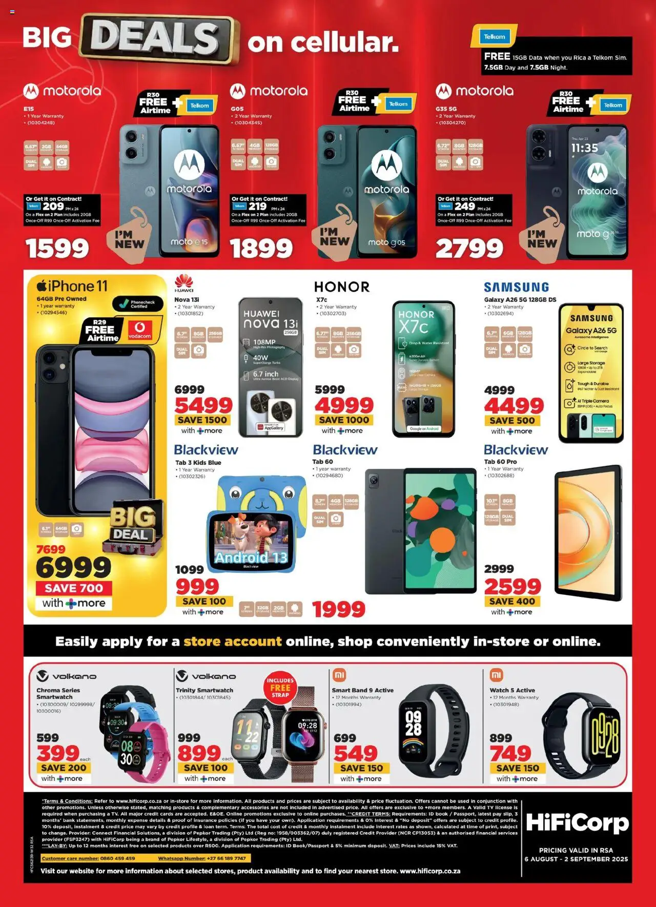 HiFi Corp Specials │ valid from 06.08.2025 | Page: 24 | Products: Watch, TV, Battery, Water