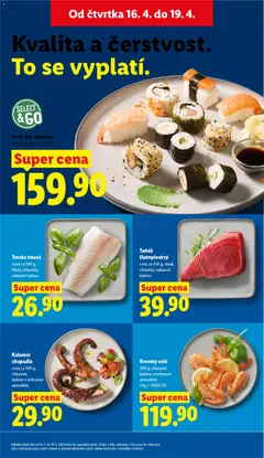 Náhled letáku Krevety celé, 300 g, chlazené, baleno v ochranné atmosféře od 16.04.2026 | Strana: 11