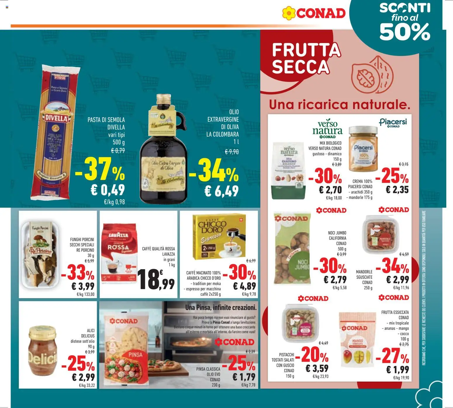 Volantino Conad del 11.03.2026 | Pagina: 23 | Prodotti: Olive, Noci, Mandorle, Alici