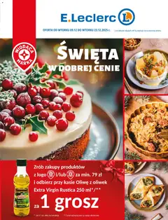 Pogląd oferty "E.Leclerc Gazetka - Elbląg Święta" - ważna od 09.12.2025