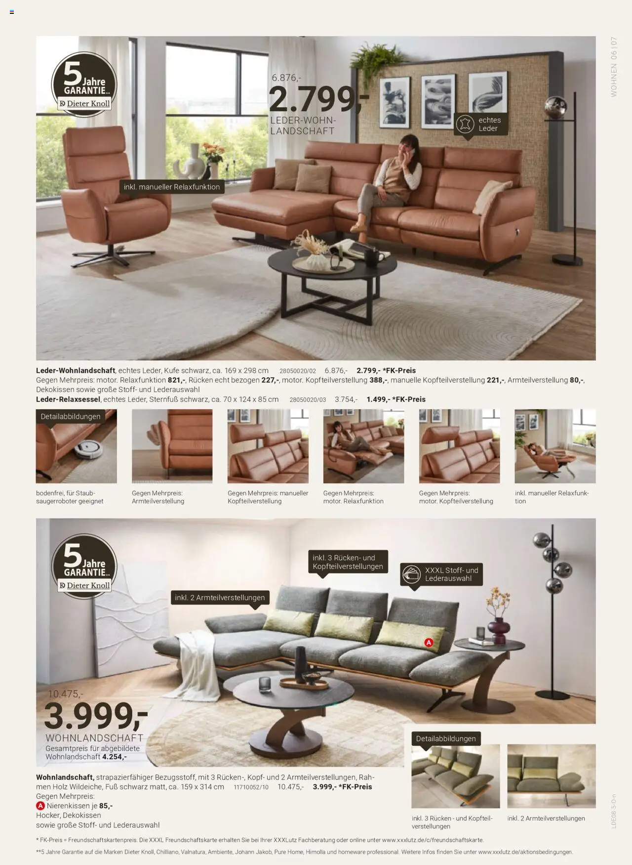 XXXL Lutz Dieter Knoll Spezial - gültig ab dem 04.08.2025 | Seite: 7 | Produkte: Wohnlandschaft