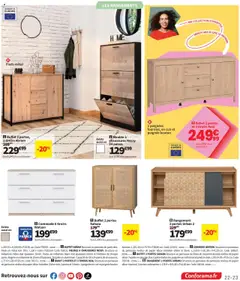 Conforama - Prévisualisation de Conforama catalogue valide à partir de 30.09.2025 | Page: 23 | Produits: Meuble à chaussures, Poignées, Buffet, Portes
