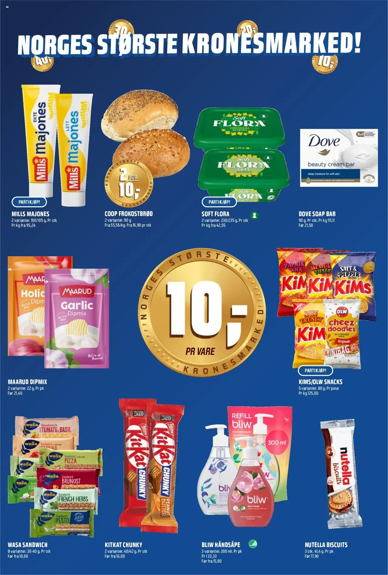  | Side: 4 | Produkter: Jordnødder, Snacks, Brunost, Сардини