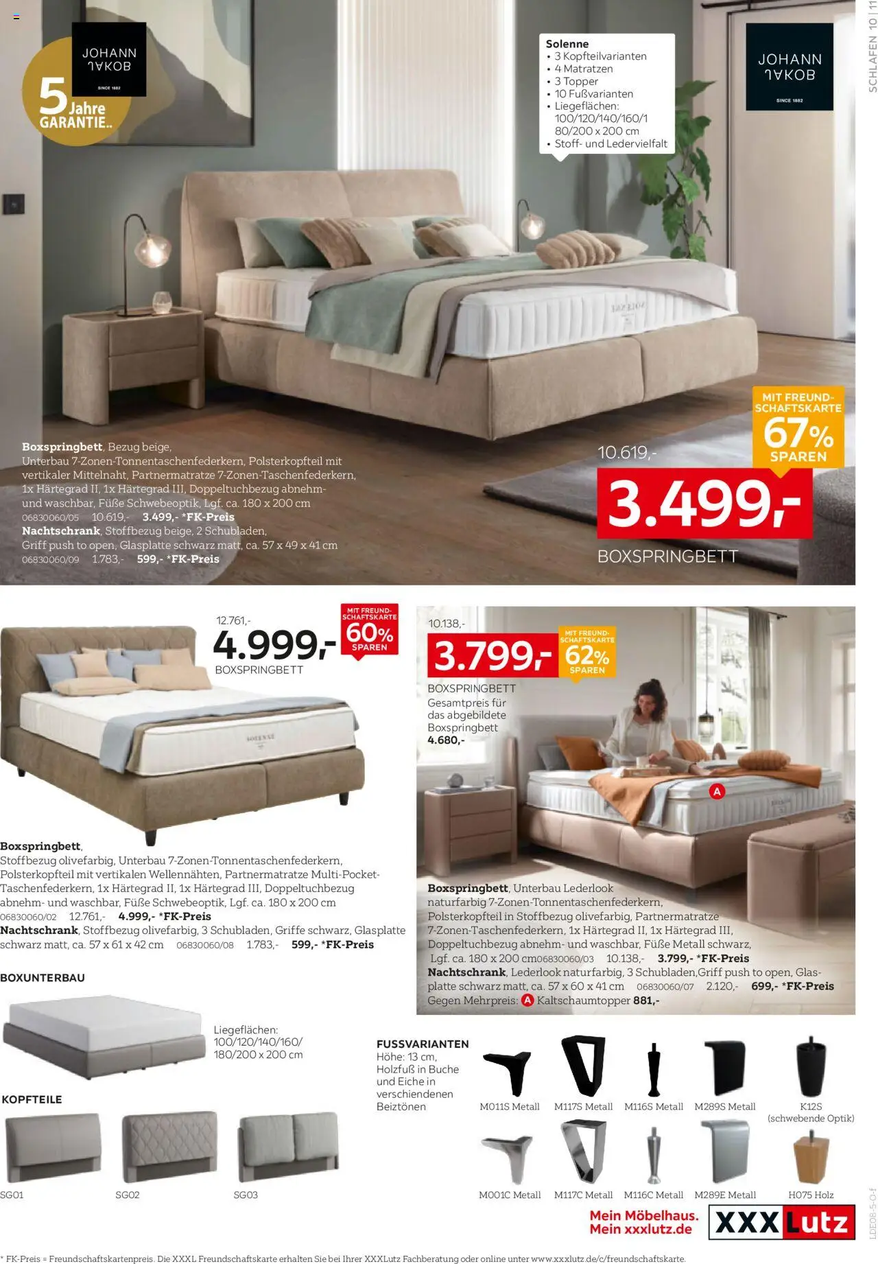 XXXL Lutz Betten Spezial - gültig ab dem 18.08.2025 | Seite: 11 | Produkte: Boxspringbett, Topper