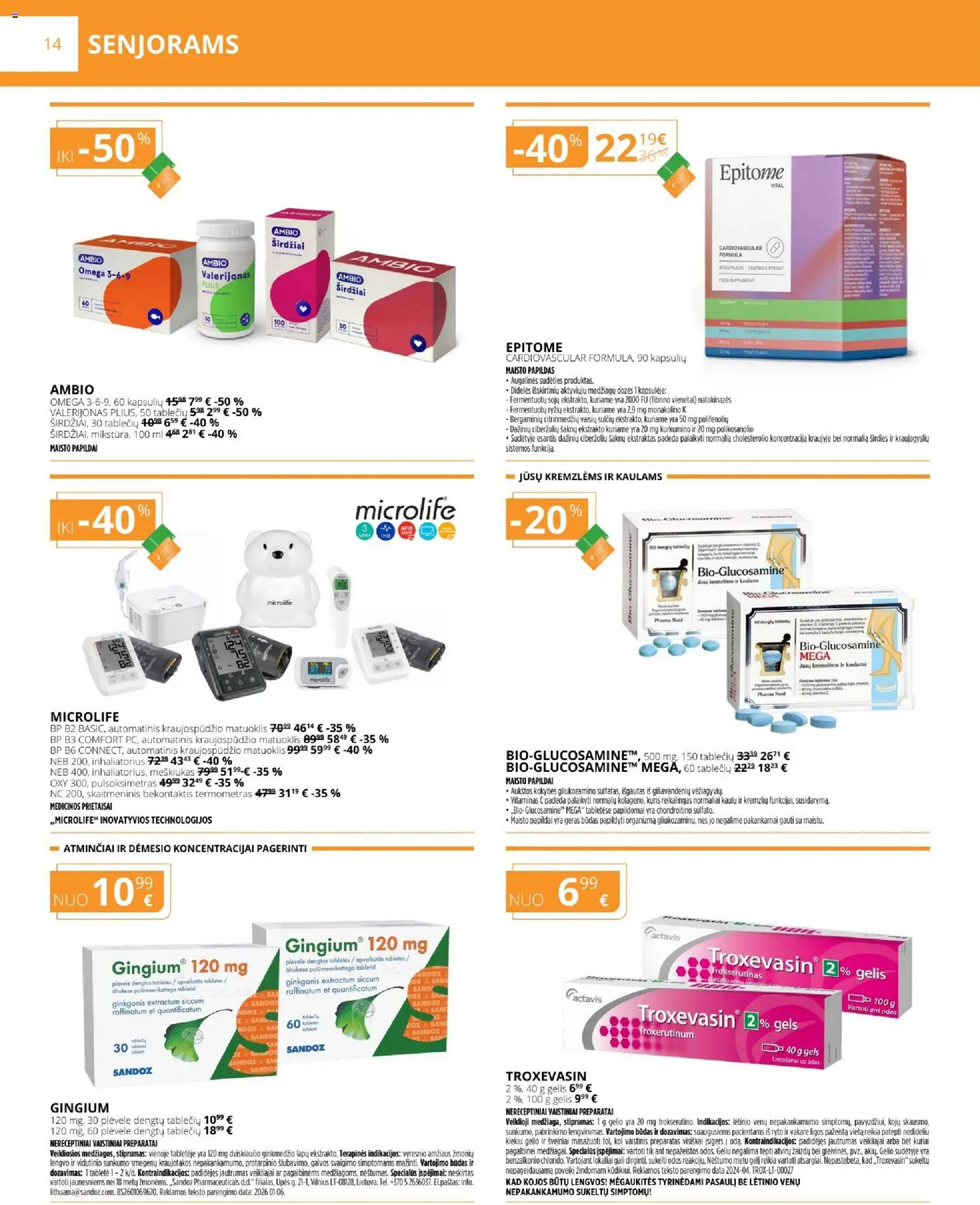 Gintarinė akcijos nuo 01.02.2026 | Puslapis: 14 | Prekių: Termometras