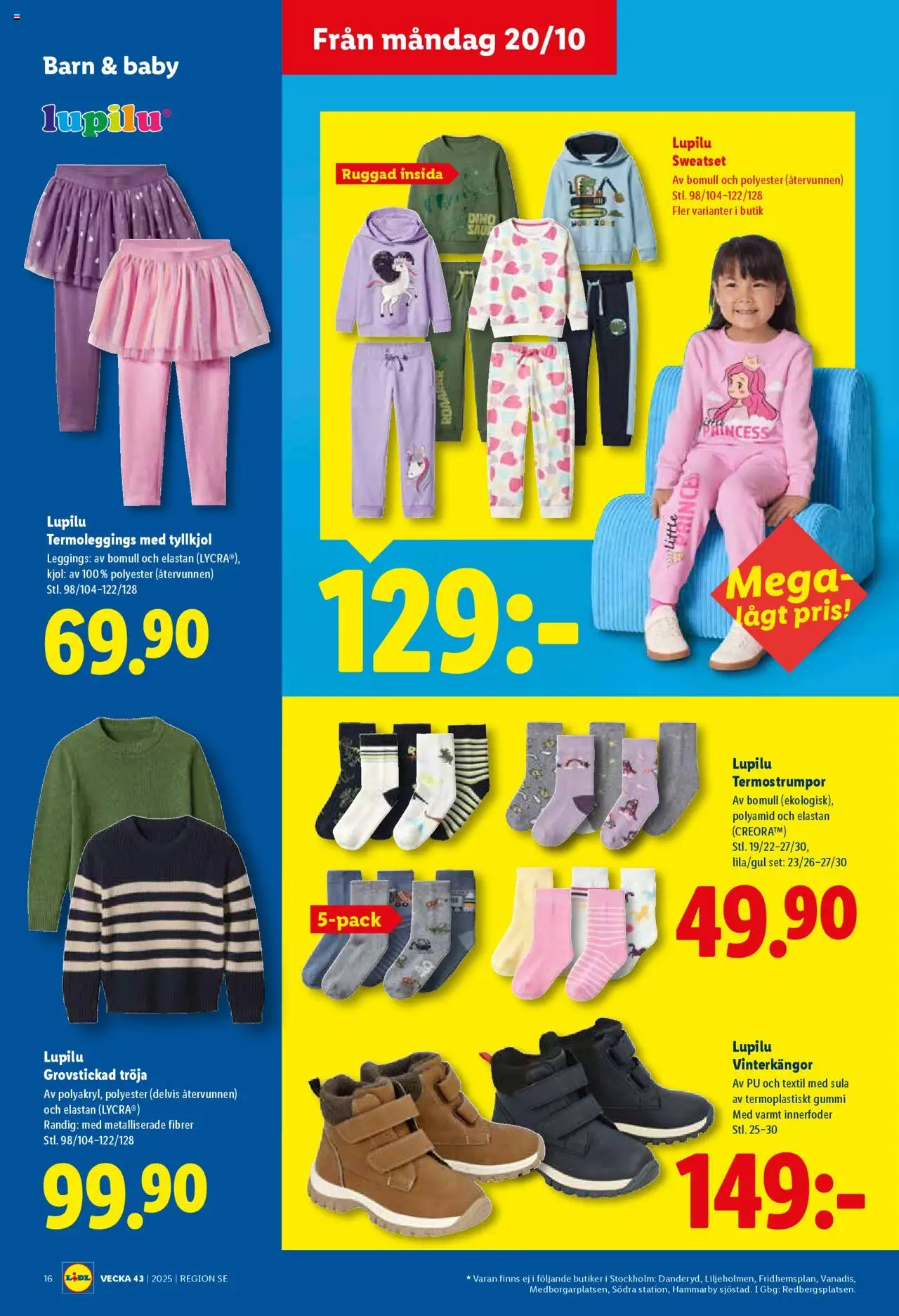 Lidl reklamblad aktuell från 20.10.2025 | Sida: 18 | Produkter: Kjol, Tröja, Set, Leggings