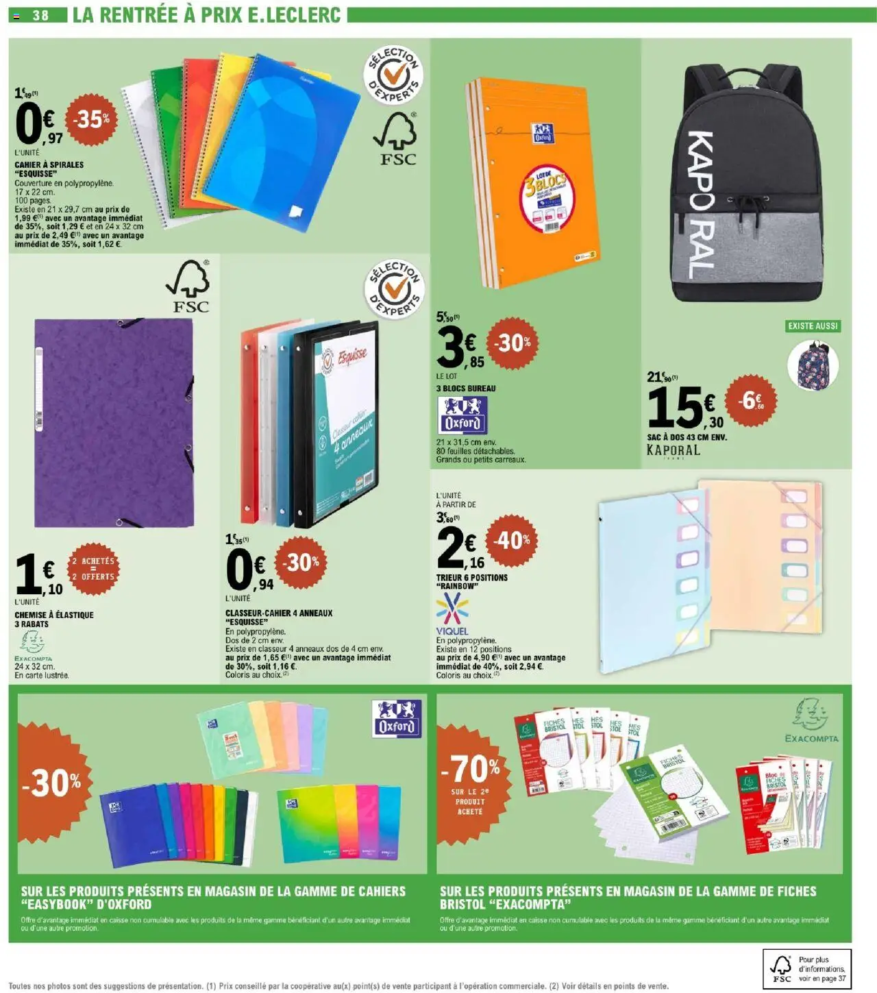  | Page: 38 | Produits: Bureau, Sac, Couverture, Chemise