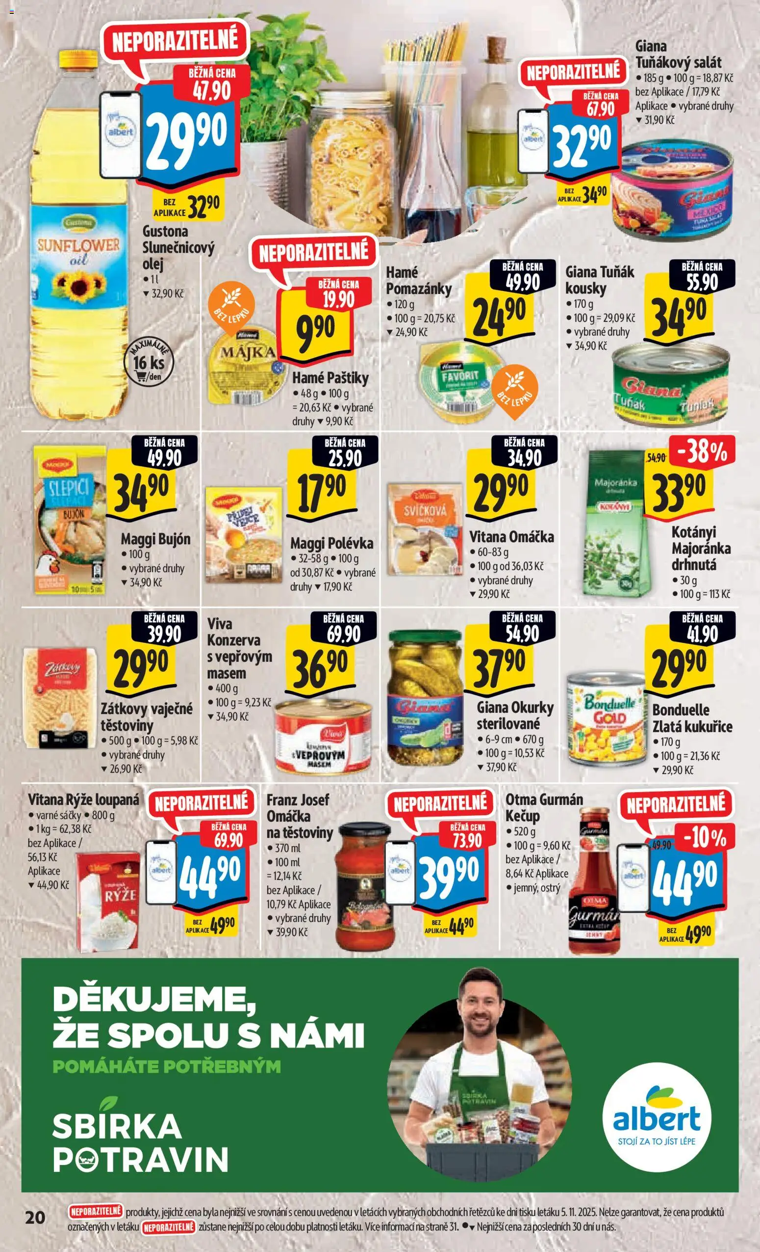 Albert Black Friday od 12.11.2025 | Strana: 29 | Produkty: Tuňák, Pomazánky, Olej, Salát