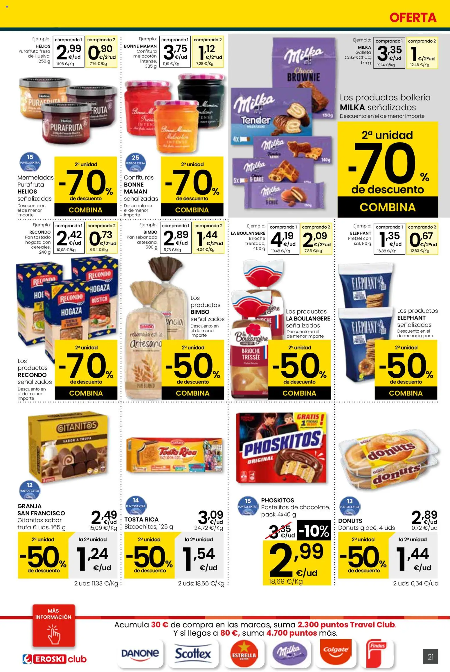 Eroski - Quieres ahorrar conmigo │ válido desde el 26.03.2026 | Página: 21 | Productos: Pan, Donuts