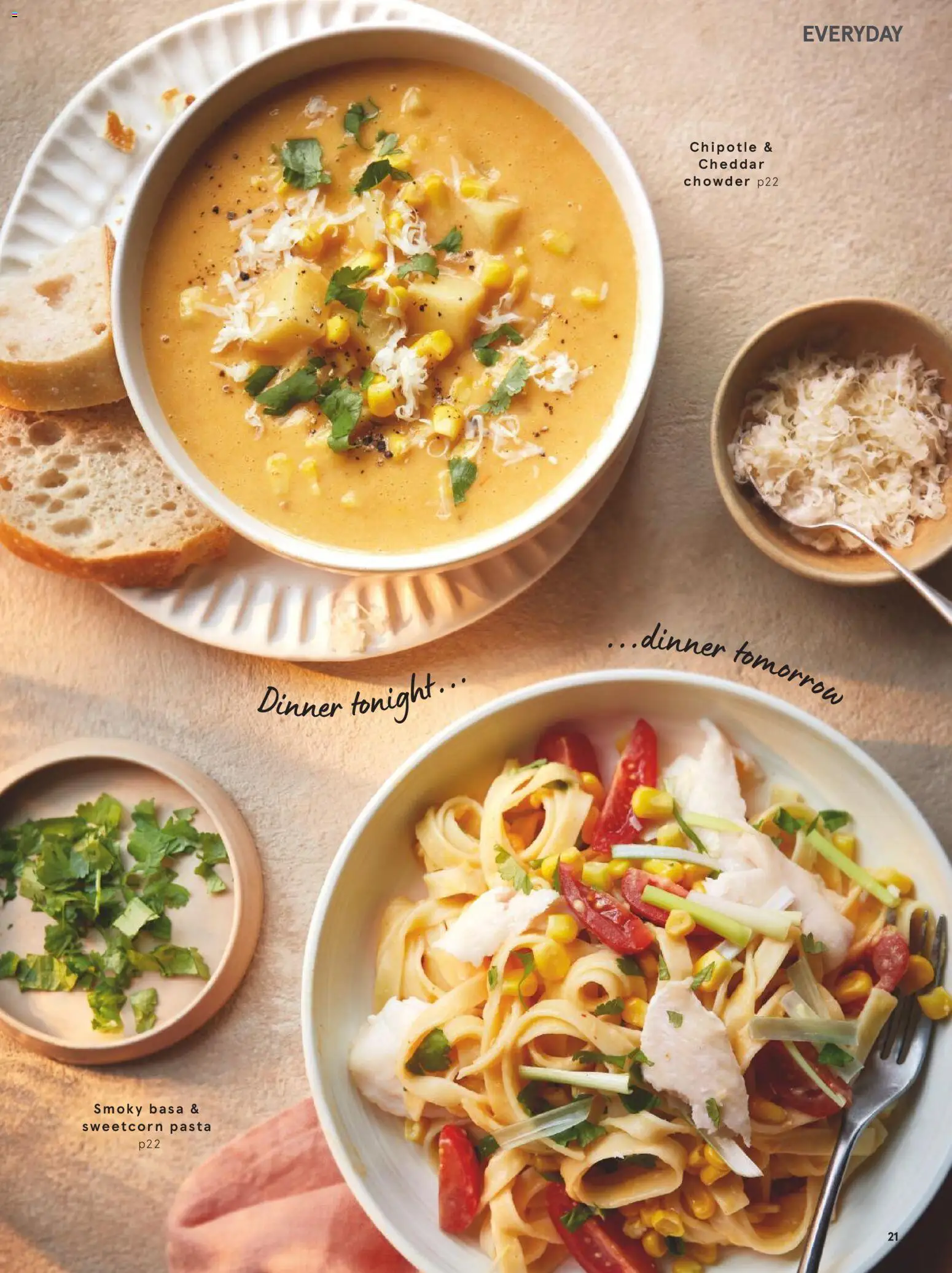 {H1} | Page: 21 | Products: Cheddar, Pasta