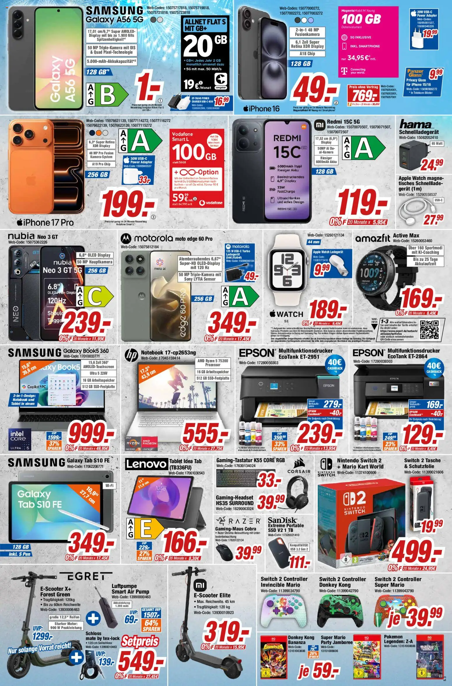 Expert Prospekt 	 – gültig ab 02.01.2026 | Seite: 3 | Produkte: Sony, Notebook, Ladegerät, Smartphone