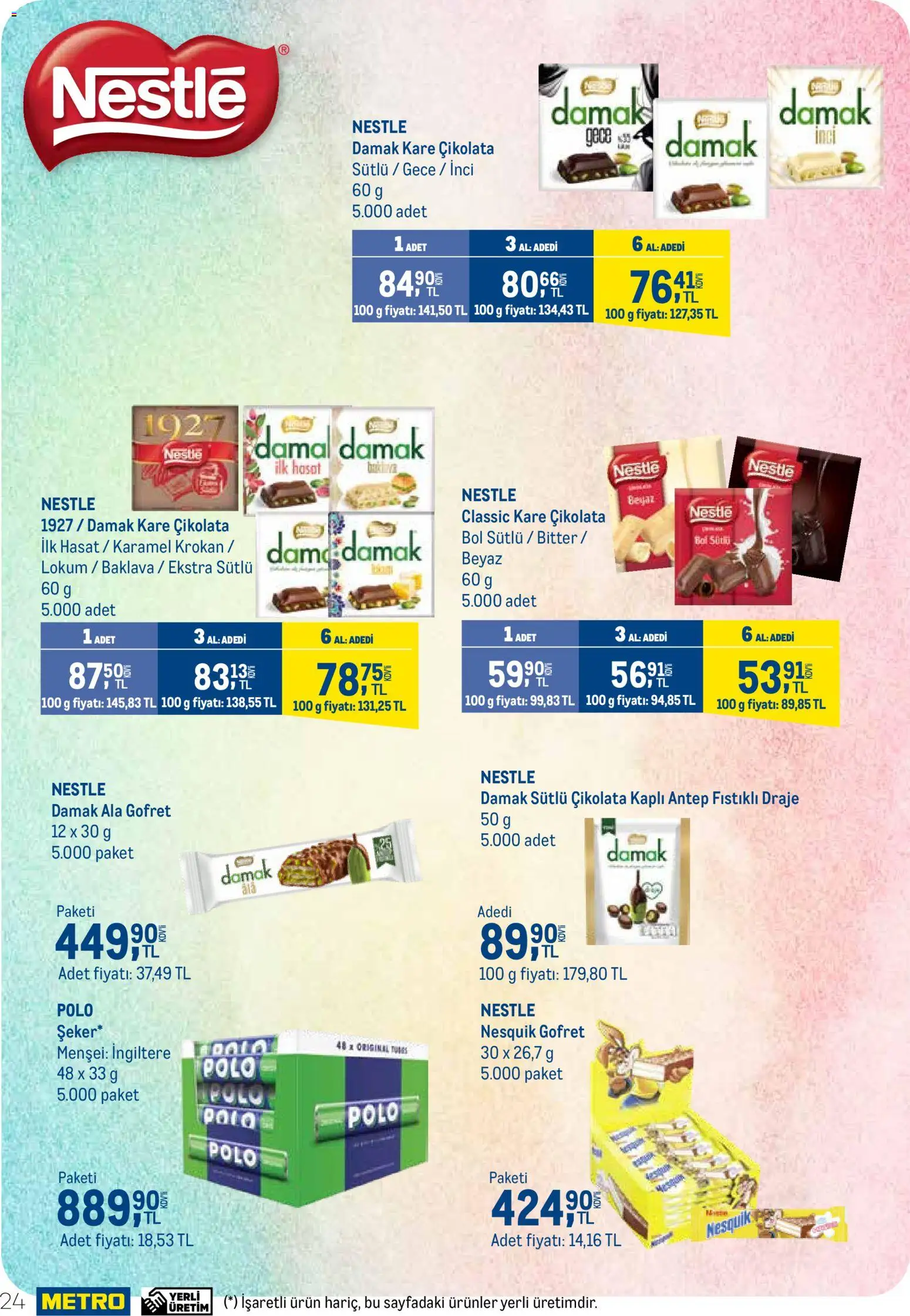 Metro - İşletmenizin Tüm İhtiyaçları - 17.03.2026 tarihinden itibaren geçerlidir | Sayfa: 24 | Ürünler: Gofret, Çikolata