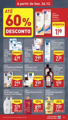 Pré-visualização Aldi folheto válido de 22.12.2025 | Página: 25 | Produtos: Palmilhas, Sal, Banho, Mel