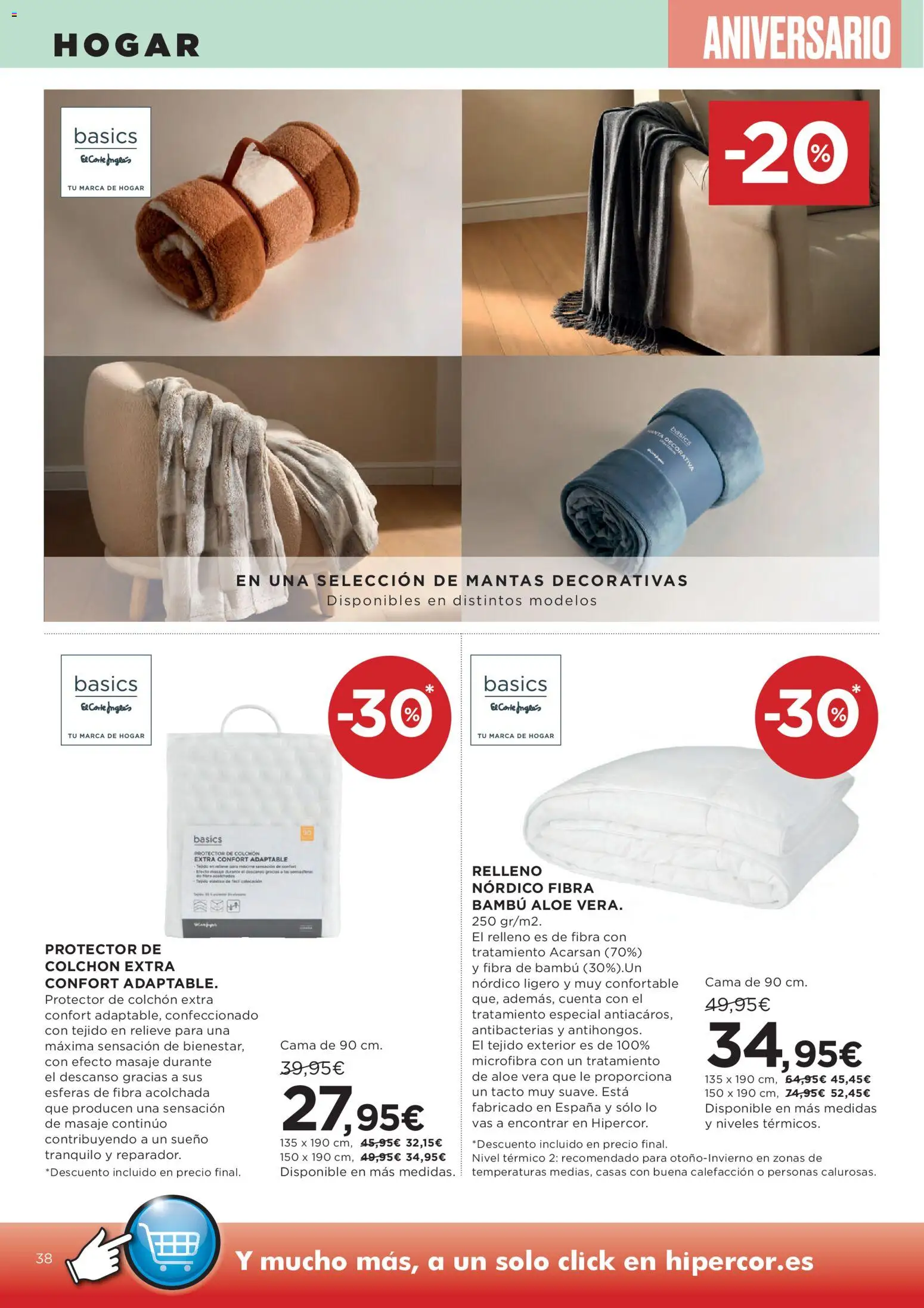 Hipercor catálogo │ válido desde el 06.11.2025 | Página: 50 | Productos: Colchon, Cama