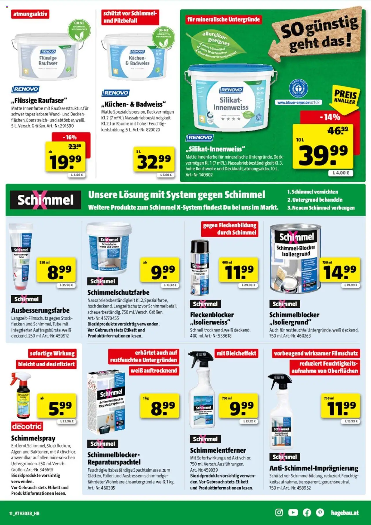 Hagebau Flugblatt gültig ab 17.09.2025 | Seite: 11 | Produkte: Decke