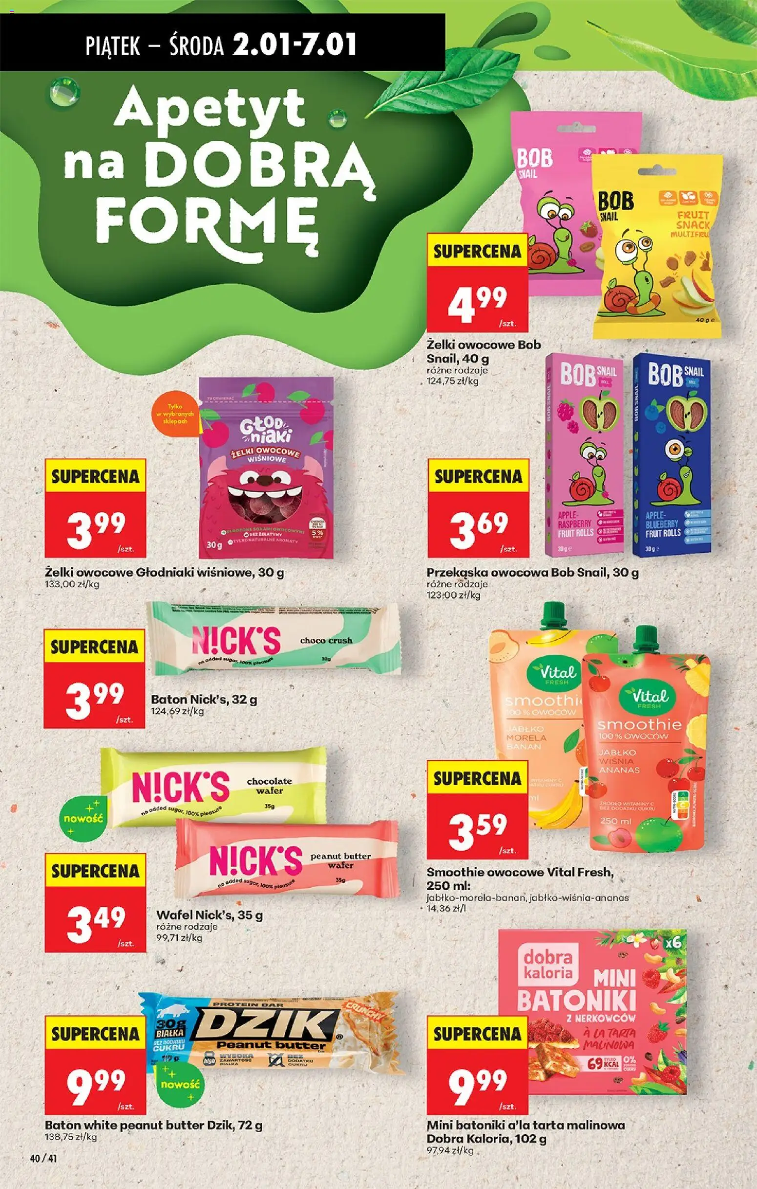 Biedronka gazetka - Oferta w tym tygodniu od 31.12.2025 | Strona: 50 | Produkty: Baton, Żelki, Banan, Ananas