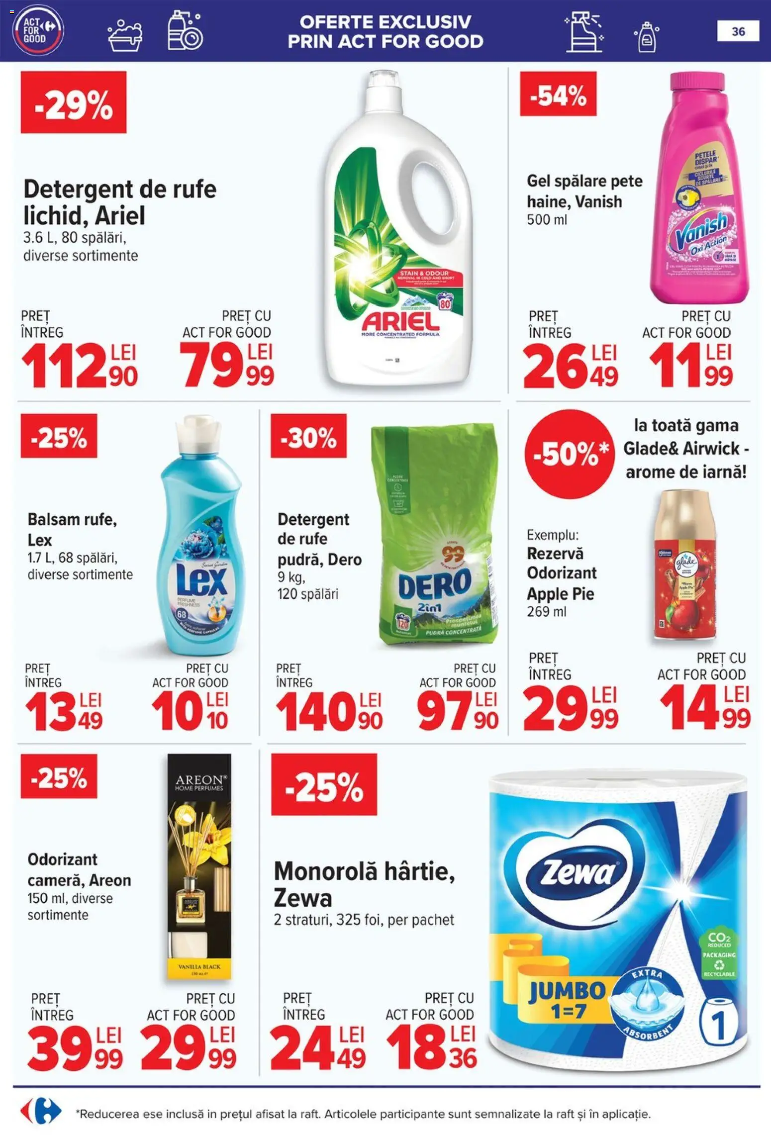 Noul catalog Carrefour – valabil de la 04.02.2026 | Pagină: 38 | Produse: Pudră, Balsam, Apple, Çelik Mama ve Su Kabı