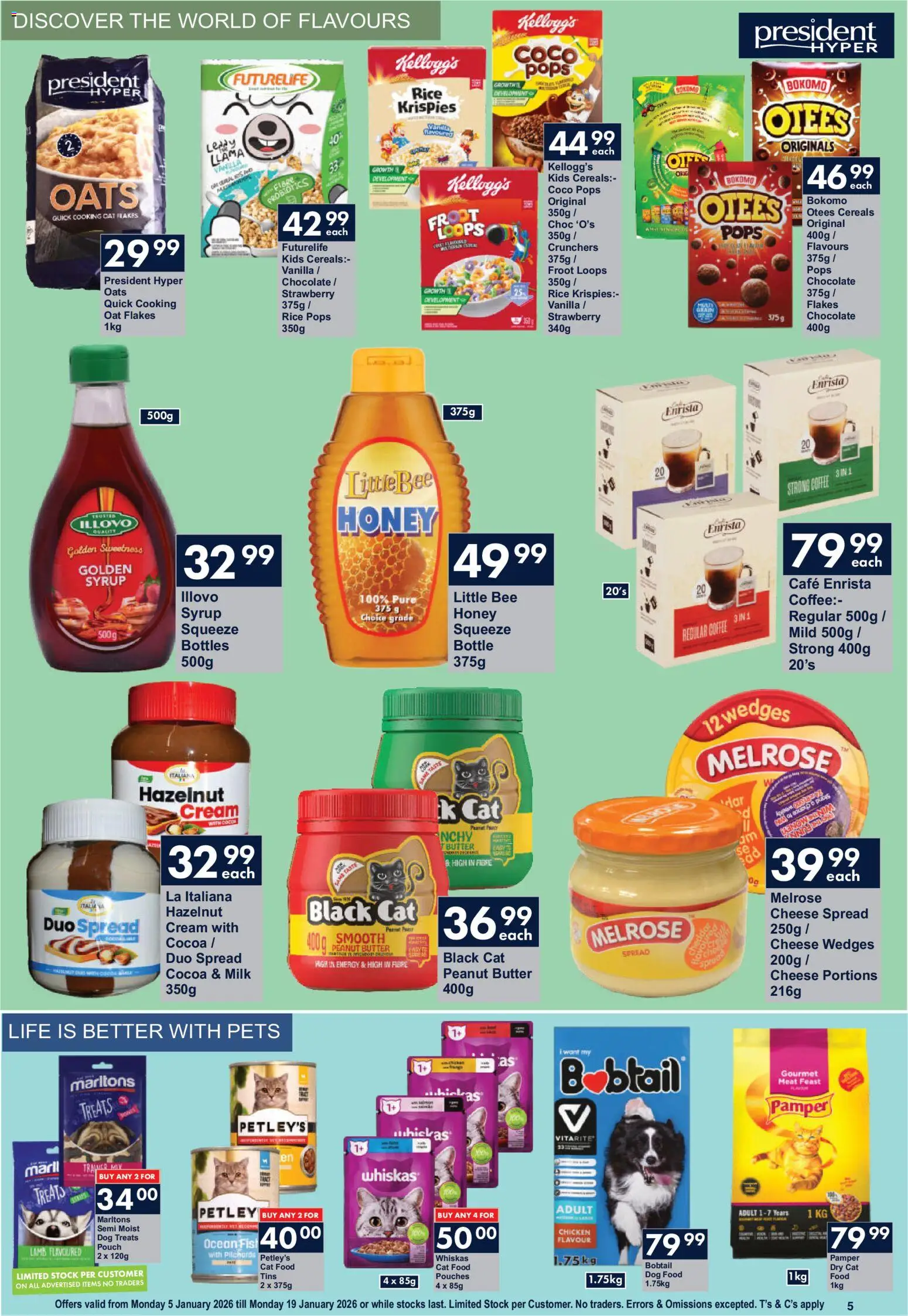New President Hyper catalogue – valid from 05.01.2026 | Page: 5 | Products: Butter, Cheese, Chocolate, Cream