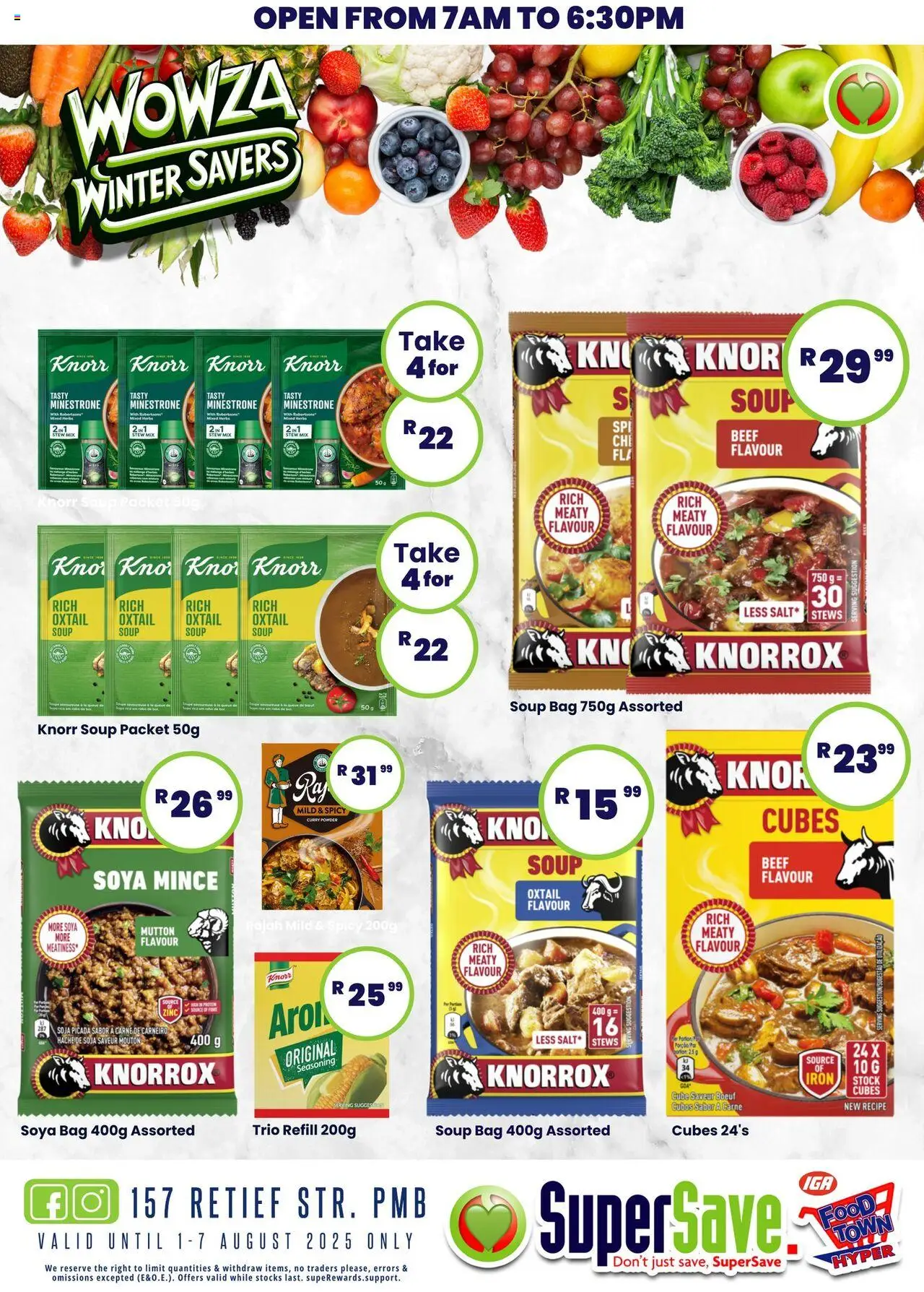 Super Save Specials │ valid from 08.08.2025 | Page: 38 | Products: Powder, Seasoning, Soup, Soya mince