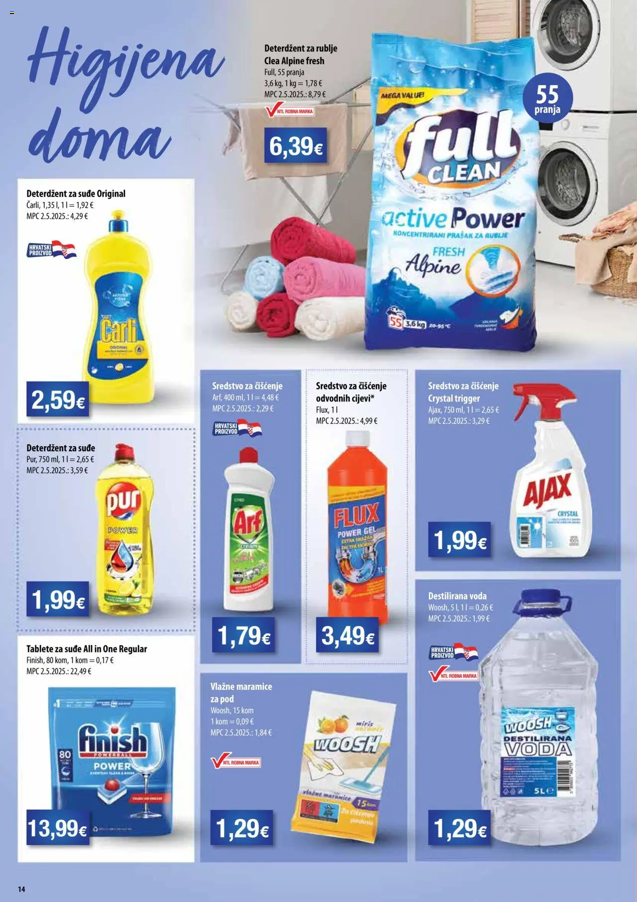 Boso katalog | vrijedi od 15.10.2025 | Stranica: 14 | Proizvodi: Deterdžent, Voda, Finish, Ajax