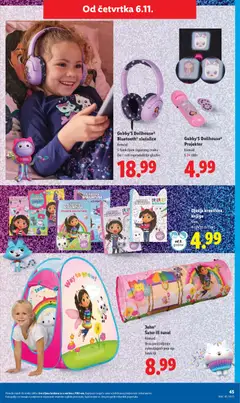 Gabby'S Dollhouse® Bluetooth slušalice, Komad, S funkcijom sigurnog zvuka, Do 7 sati reprodukcije glazbe - Pregled kataloga iz trgovine Lidl, vrijedi od 06.11.2025 | Stranica: 45 | Proizvodi: Slušalice