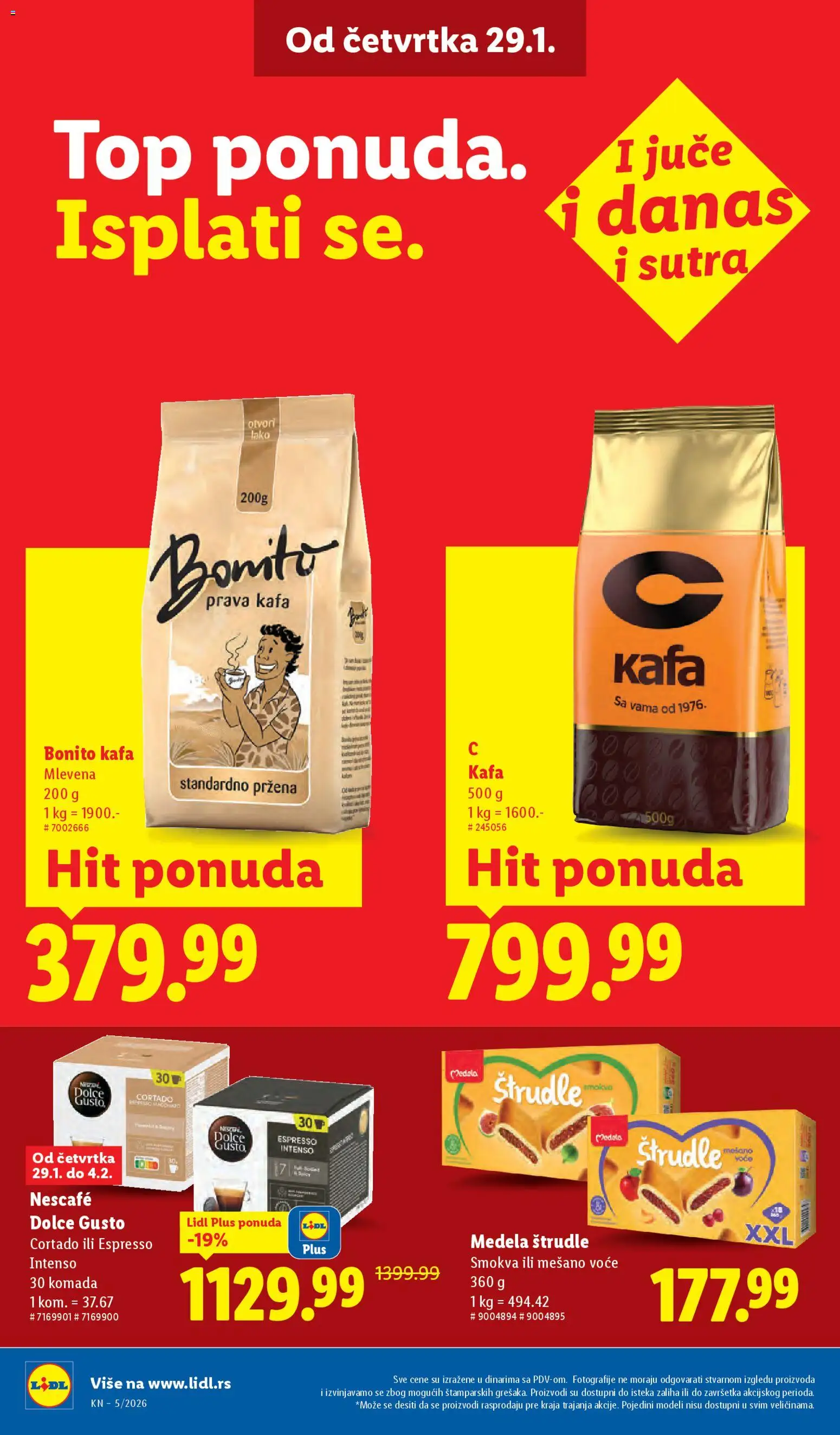 Lidl katalog - važi od 29.01.2026 | Strana: 24 | Proizvode: Dolce Gusto, Kafa, Nescafé