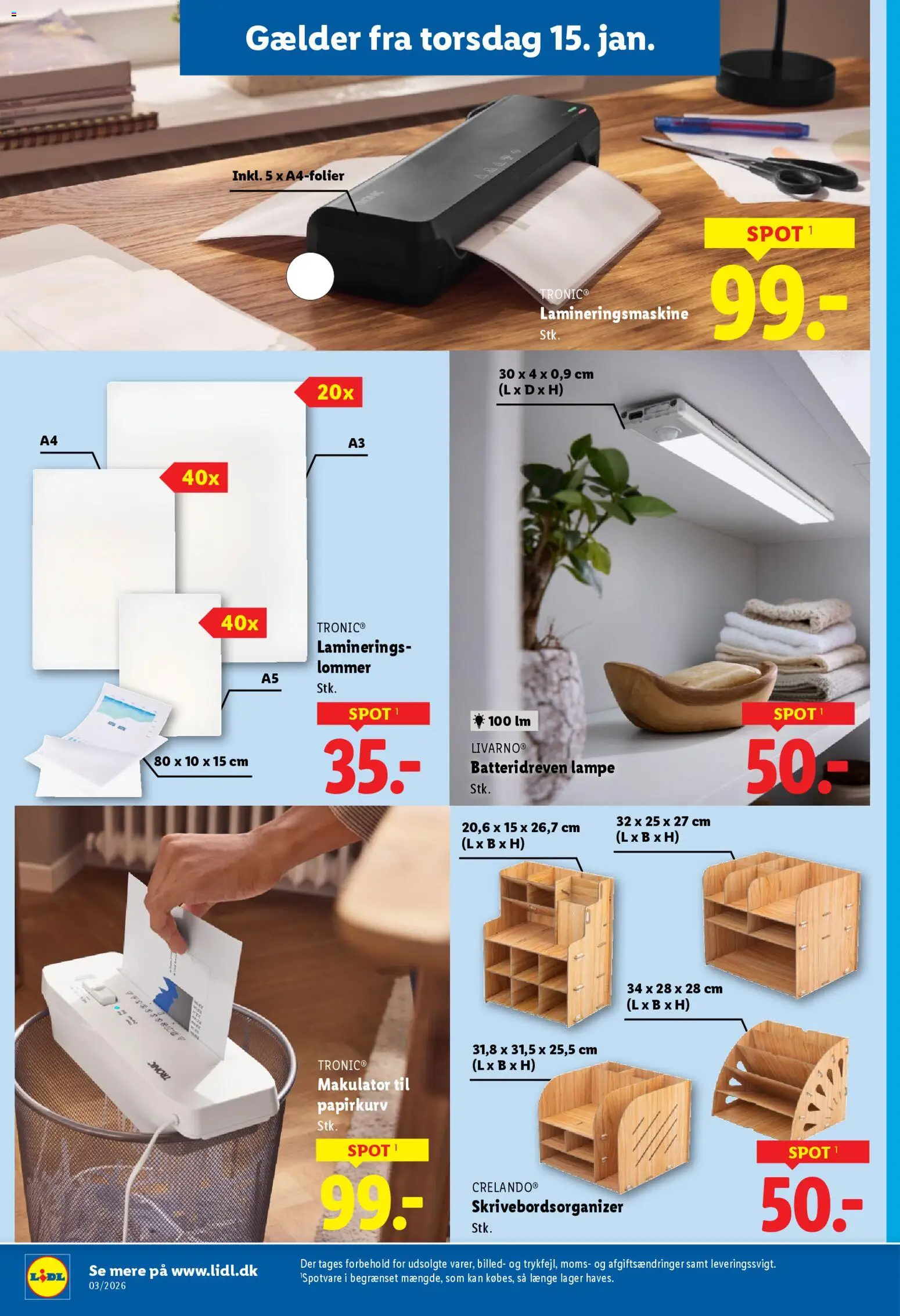 Lidl tilbudsavis – gyldig fra 11.01.2026 | Side: 13 | Produkter: Lampe, Søm