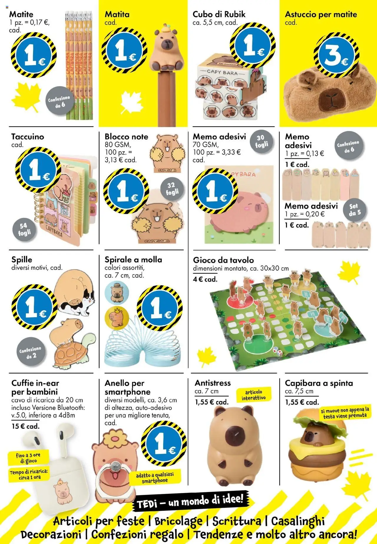 Volantino TEDi del 10.10.2025 | Pagina: 5 | Prodotti: Smartphone, Cuffie, Astuccio, Decorazioni