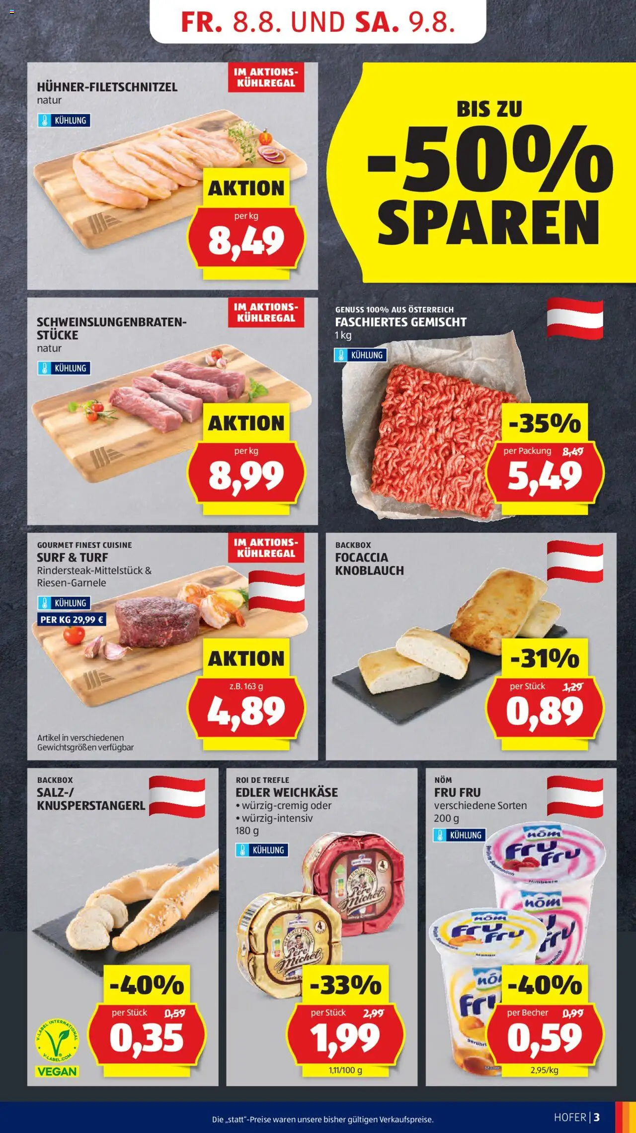 Hofer AT akciós ujság - amely érvényes a következő dátumtól: 08.08.2025 | Oldal: 5 | Termékek: Vegán