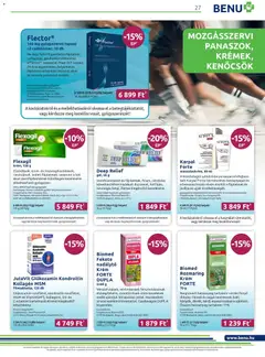 BENU Gyógyszertárak Akciós újság - amely érvényes a következő dátumtól: 01.11.2025 | Oldal: 27 | Termékek: Kollagén
