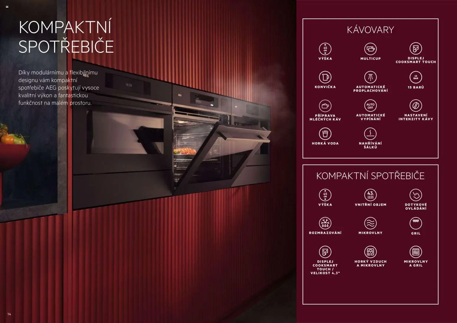 Möbelix leták - AEG od 01.09.2025 | Strana: 14 | Produkty: Voda, Gril