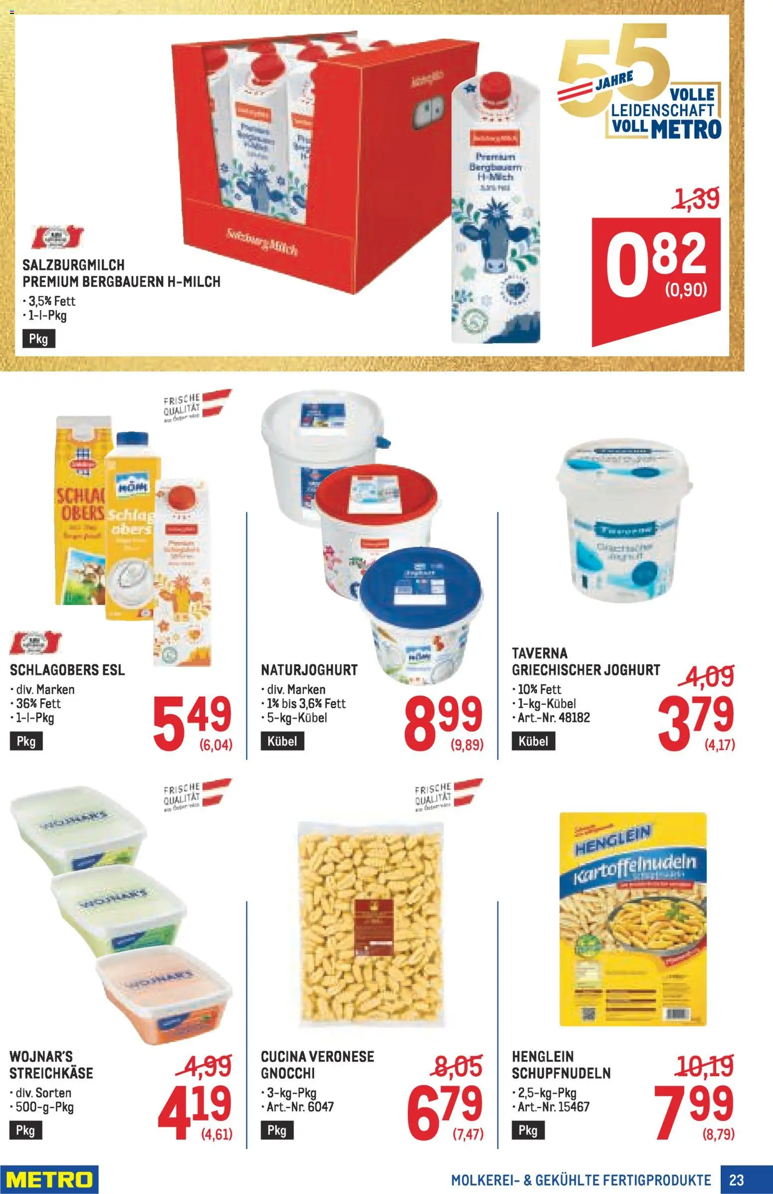 Metro angebote Profi gültig ab 19.02.2026 | Seite: 23 | Produkte: Joghurt