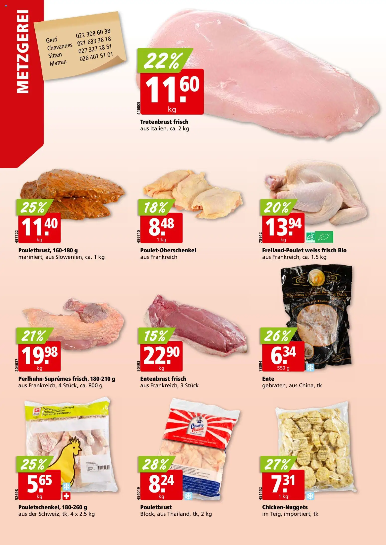 Aligro aktionen Chavannes, Matran, Genf, Sitten – gültig ab 27.05.2026 | Seite: 6 | Produkte: Pouletbrust