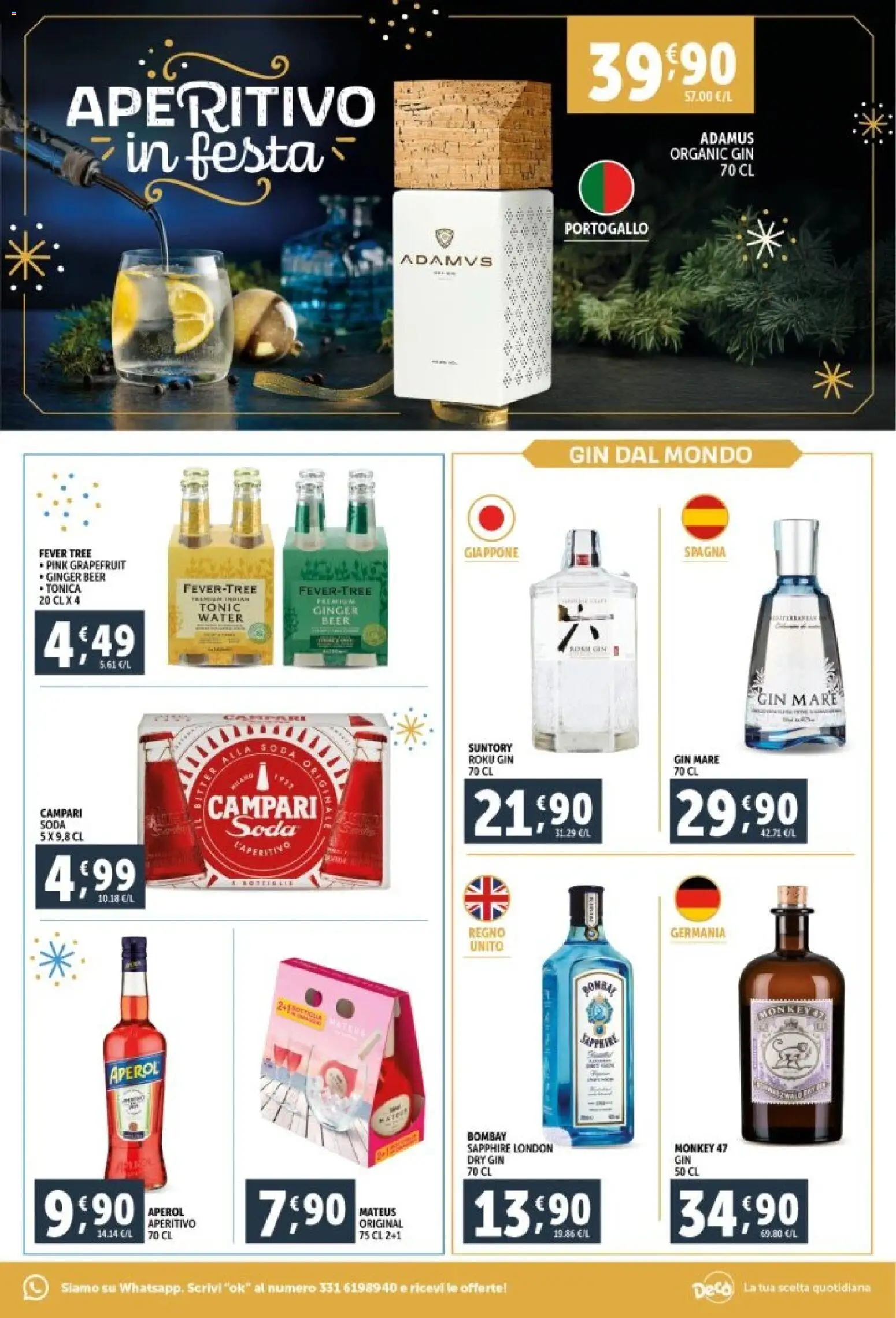 Volantino Decò del 29.12.2025 | Pagina: 21 | Prodotti: Gin, Aperol, Aperitivo