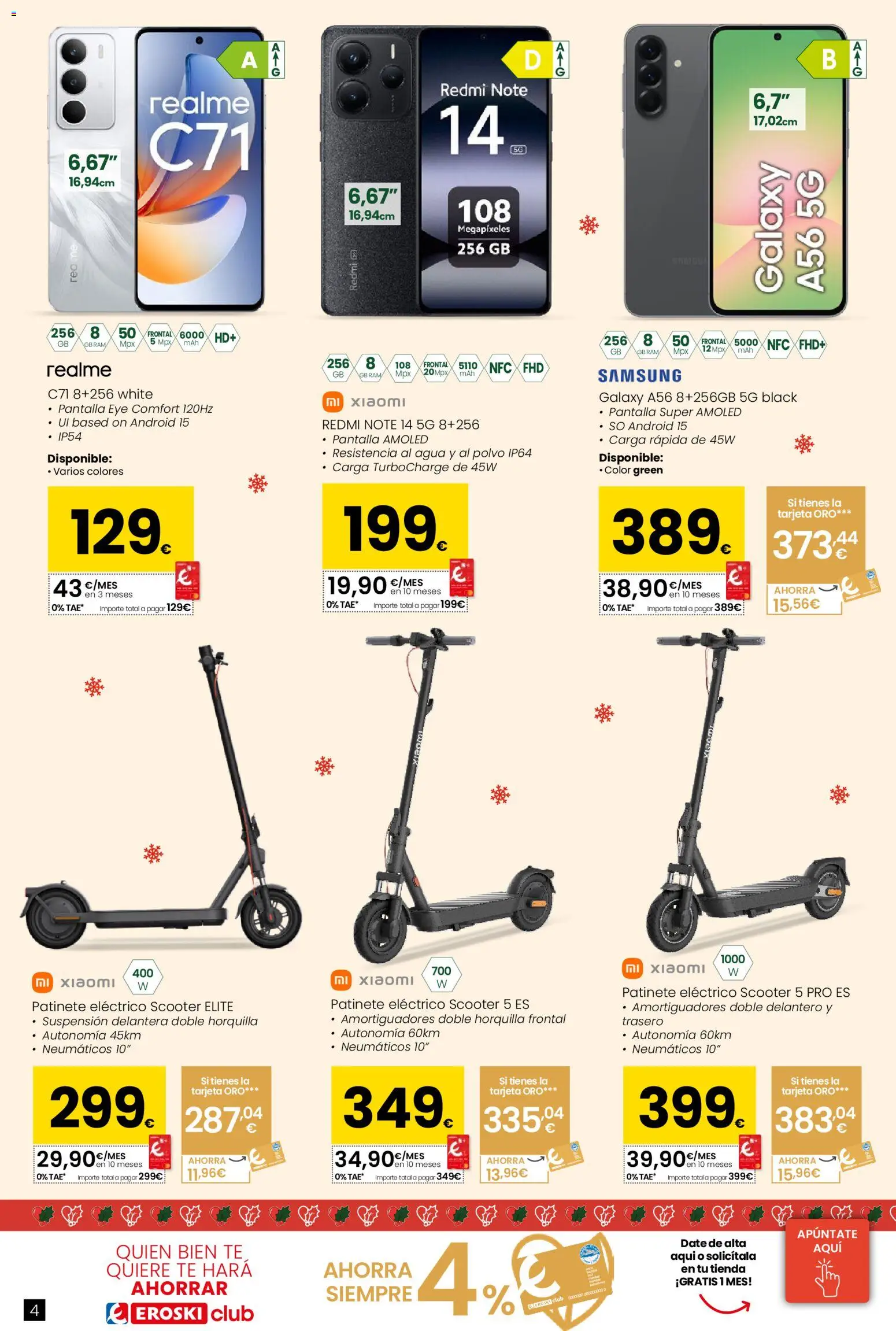 Eroski - Conekta │ válido desde el 18.12.2025 | Página: 4 | Productos: Horquilla, Polvo, Patinete, Ελιές