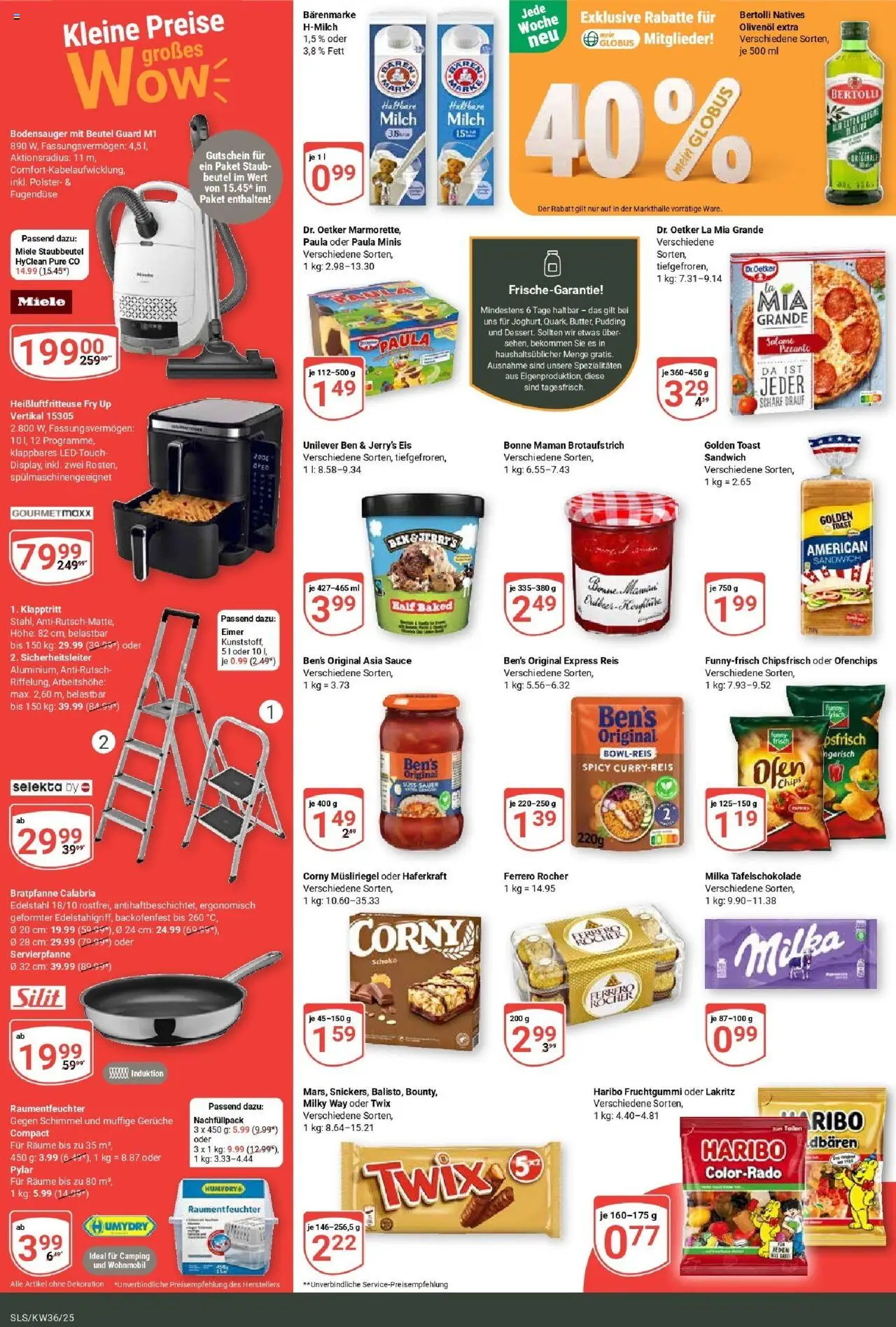Globus prospekt Saarlouis	 – gültig ab 01.09.2025 | Seite: 6 | Produkte: Miele, Toast, Pudding, Reis