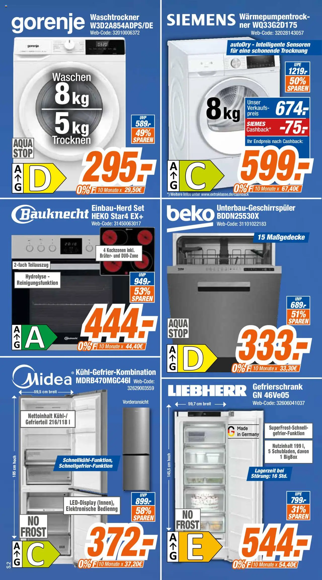 Expert - Grosse Neueröffnung in Kaiserslautern – gültig ab 01.10.2025 | Seite: 2 | Produkte: Gorenje, Gefrierschrank, Kühlgefrierkombination, Waschtrockner