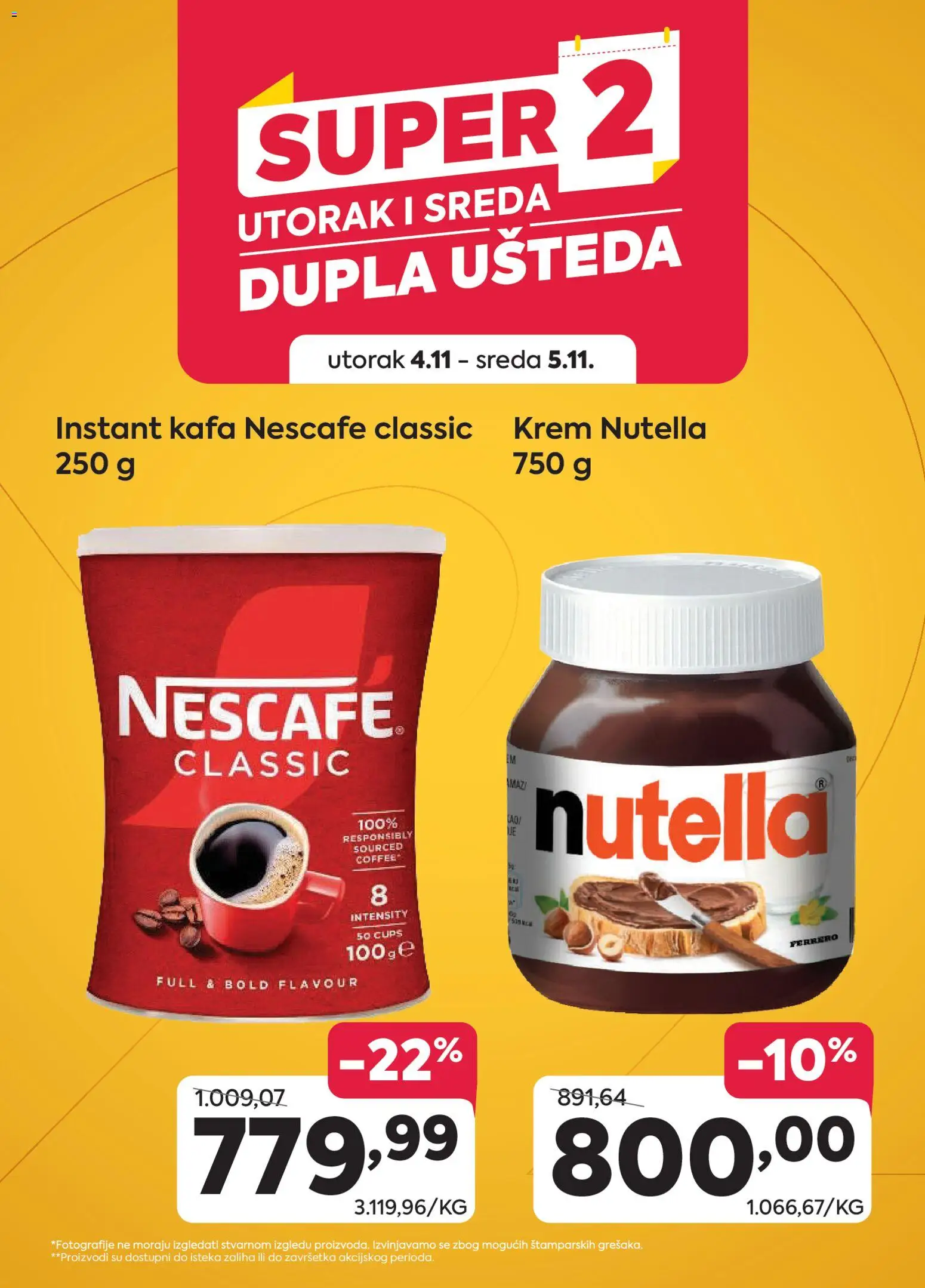 PerSu katalog - važi od 04.11.2025 | Strana: 1 | Proizvode: Kafa, Ferrero, Nutella, Nescafé